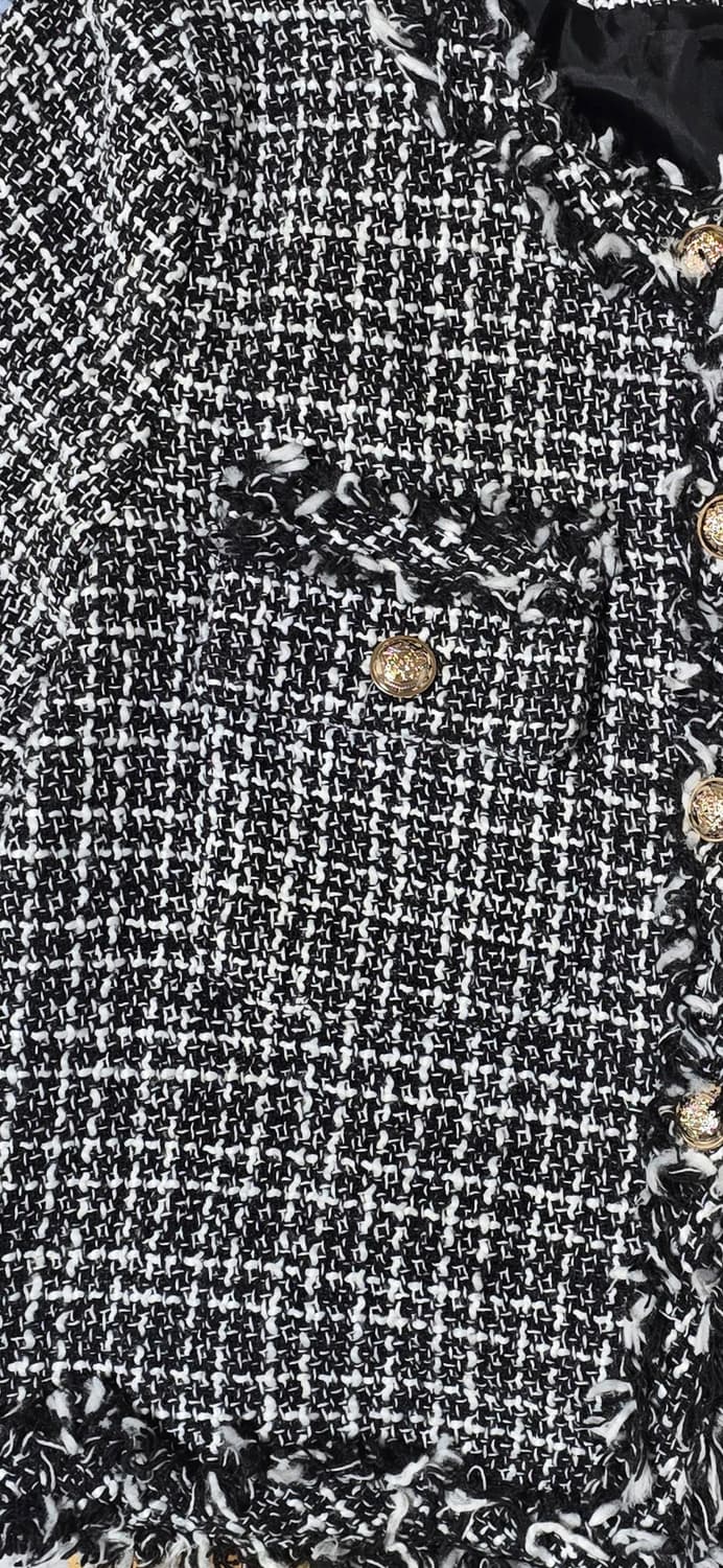 트위드 자켓 블랙 앤 화이트 55 상품이미지4