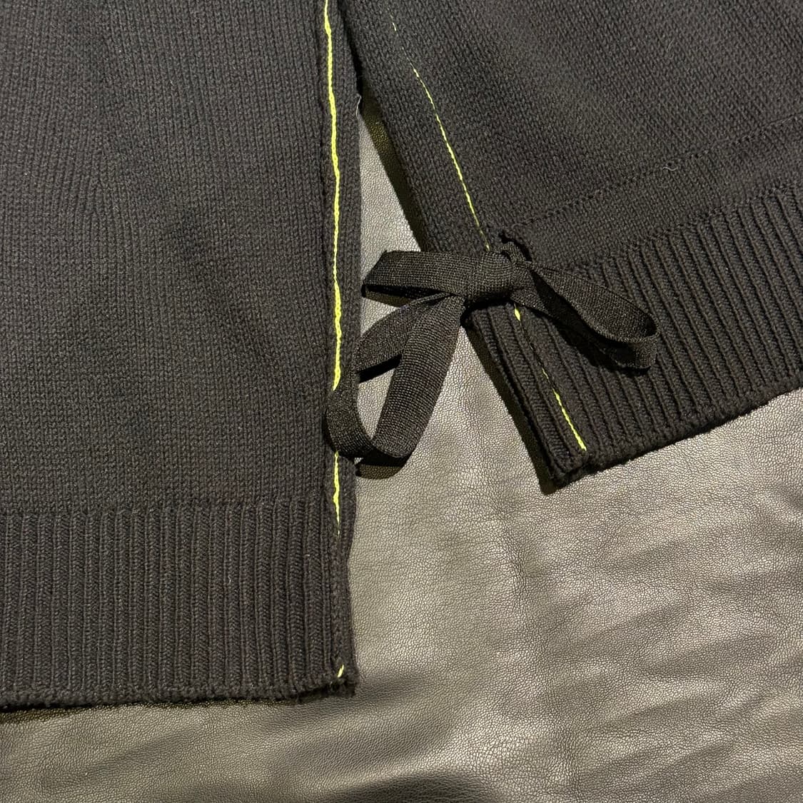 준지 스트랩 니트 블랙 상품이미지4