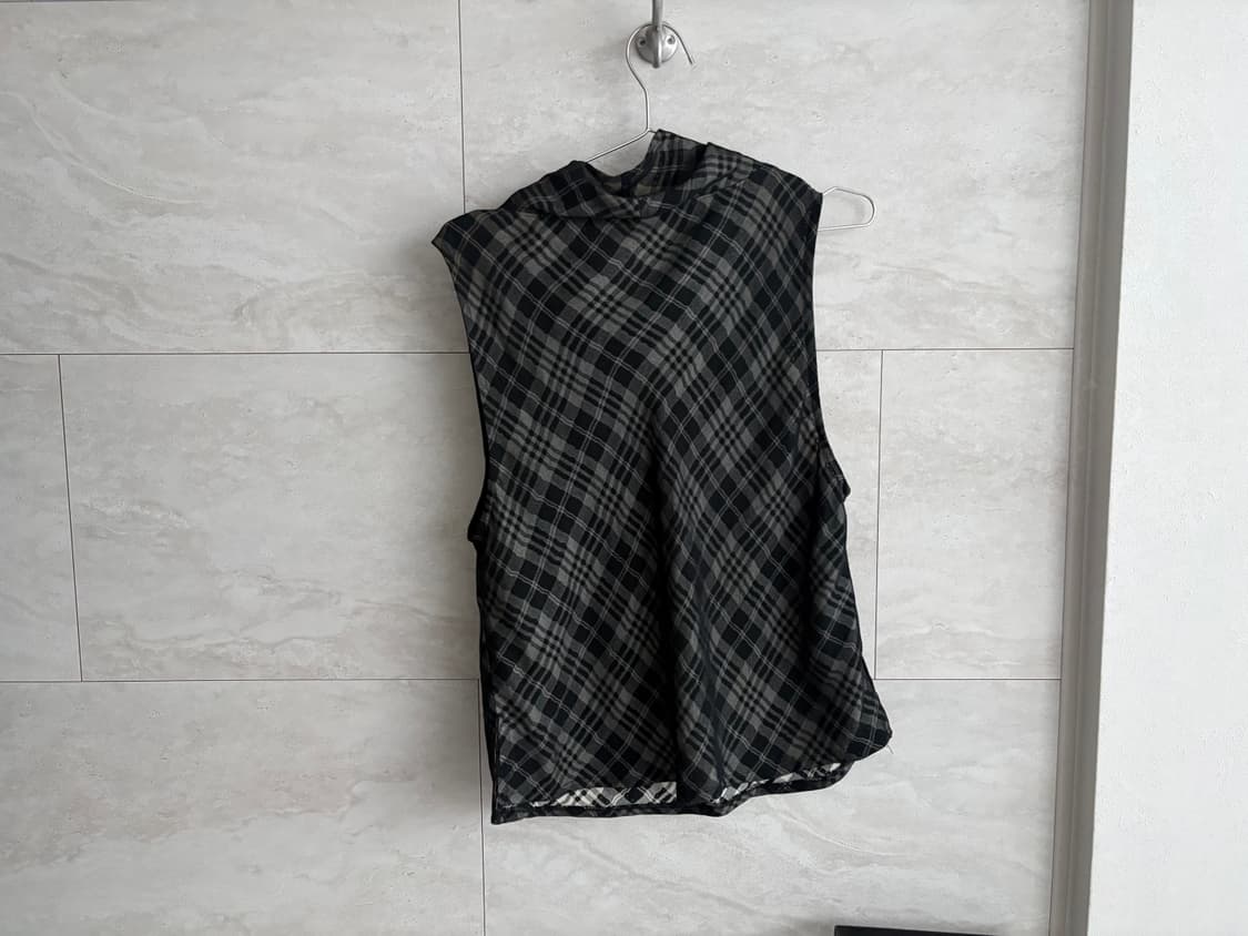 check drape top 상품이미지3