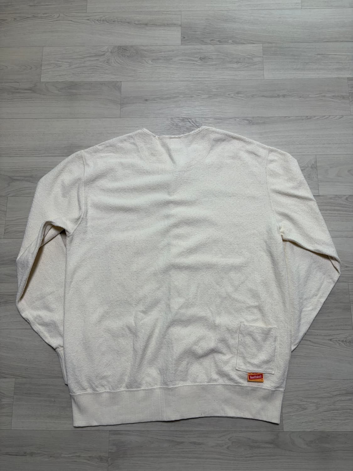 ODS 올리브드랩서비스 헬스니트 크루 가디건 로우 L사이즈 판매 상품이미지3