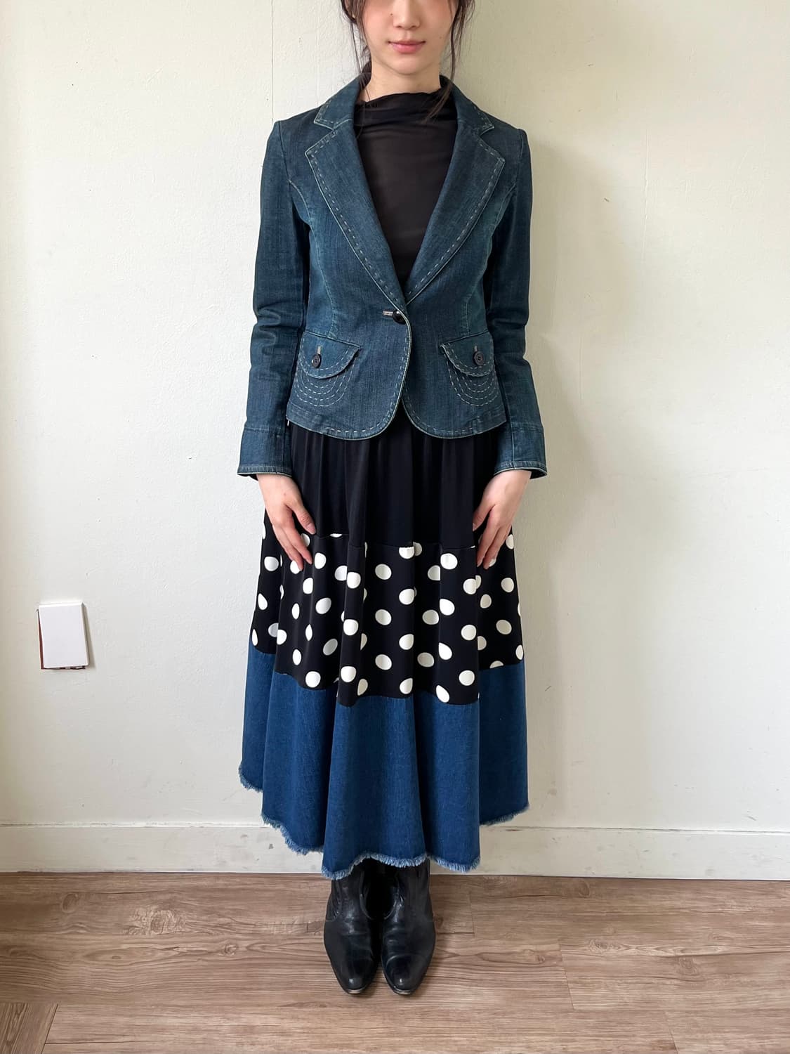 SONIA RYKIEL 스티치 데님 자켓 상품이미지9