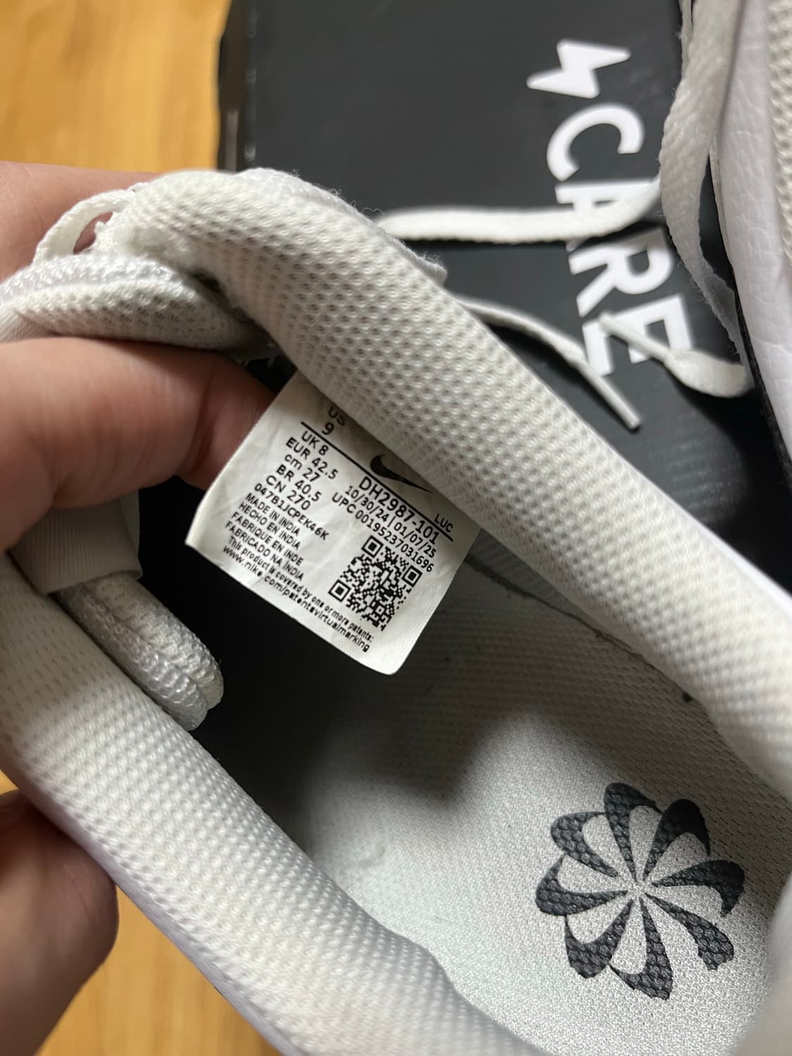 나이키 코트 비전 로우 넥스트 네이쳐 화이트 블랙 270 상품이미지6