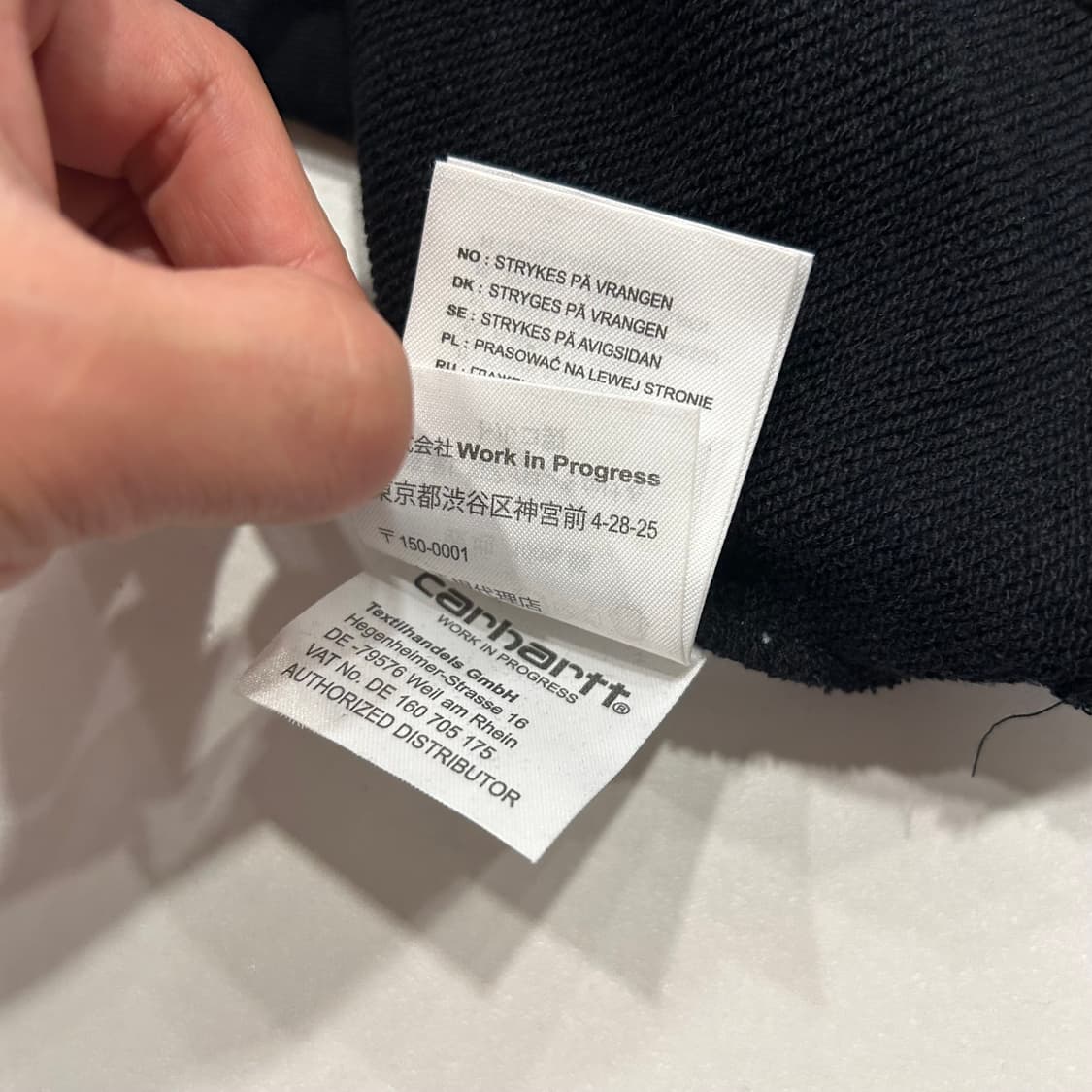 [S] 칼하트 컬리지 블랙 로고 후드티 B158 상품이미지6