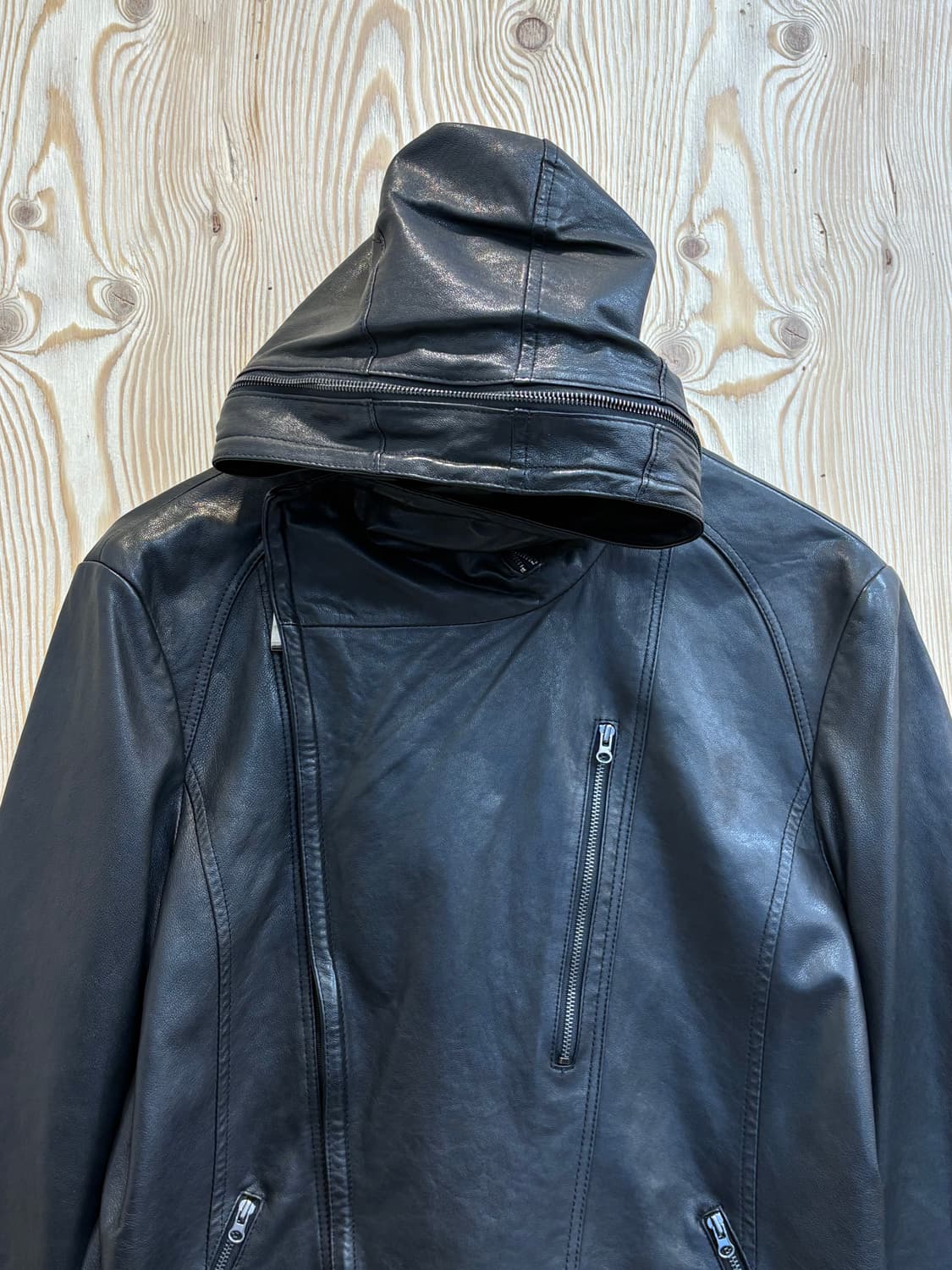 로보 ROBO 램스킨 양가죽 후드 자켓 상품이미지3