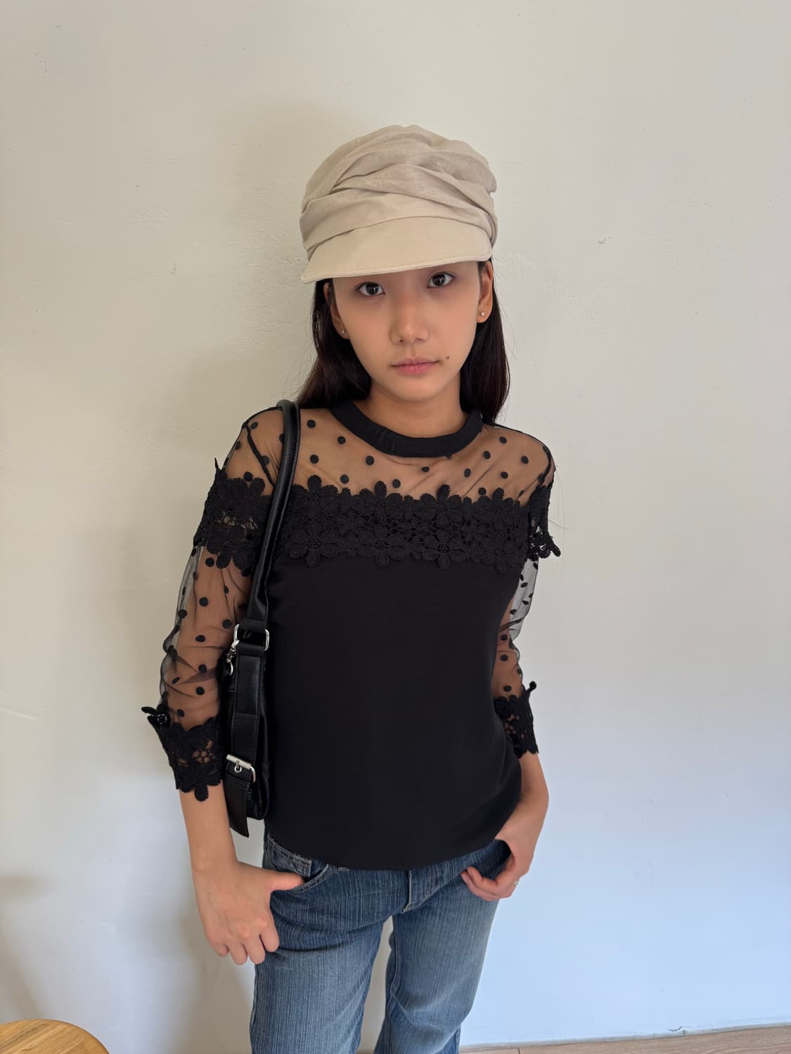 Crochet see-through top  상품이미지1