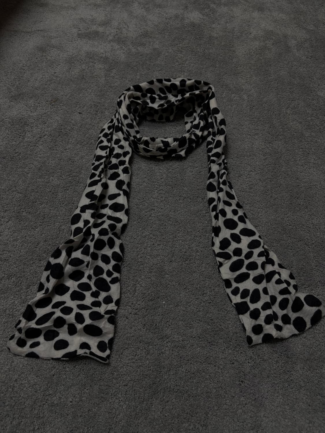 Vintage v-kei punk mood slim scarf 상품이미지1
