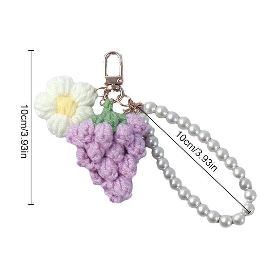 포도 복숭아 인형 키링 가방고리 열쇠고리 핸드메이드 손뜨개 코바늘 상품이미지2