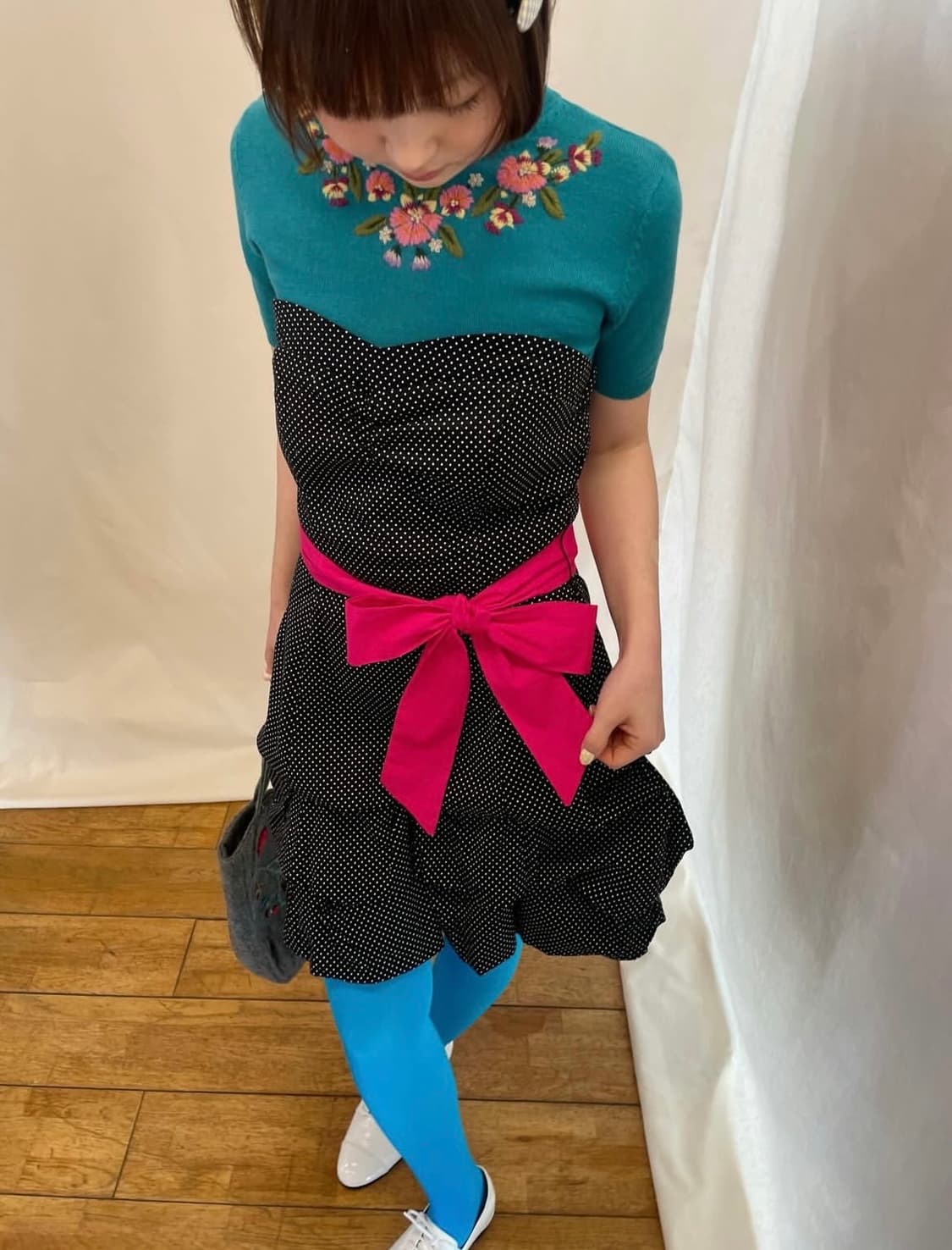 floral embroidered knit 상품이미지1