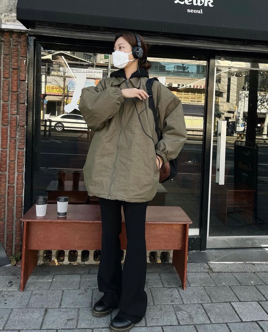 올슨 카키 야상 상품이미지2