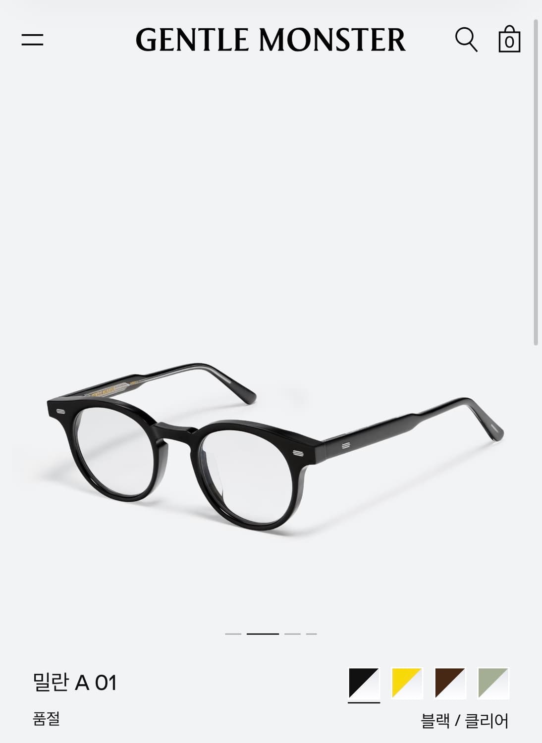 젠틀몬스터 밀란A 01 상품이미지2