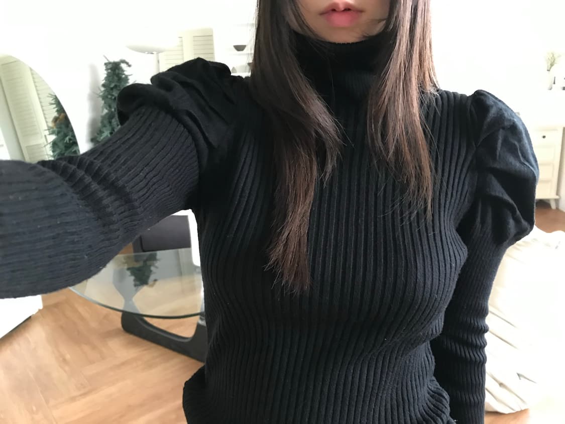 vintage puff turtle neck knit 상품이미지8
