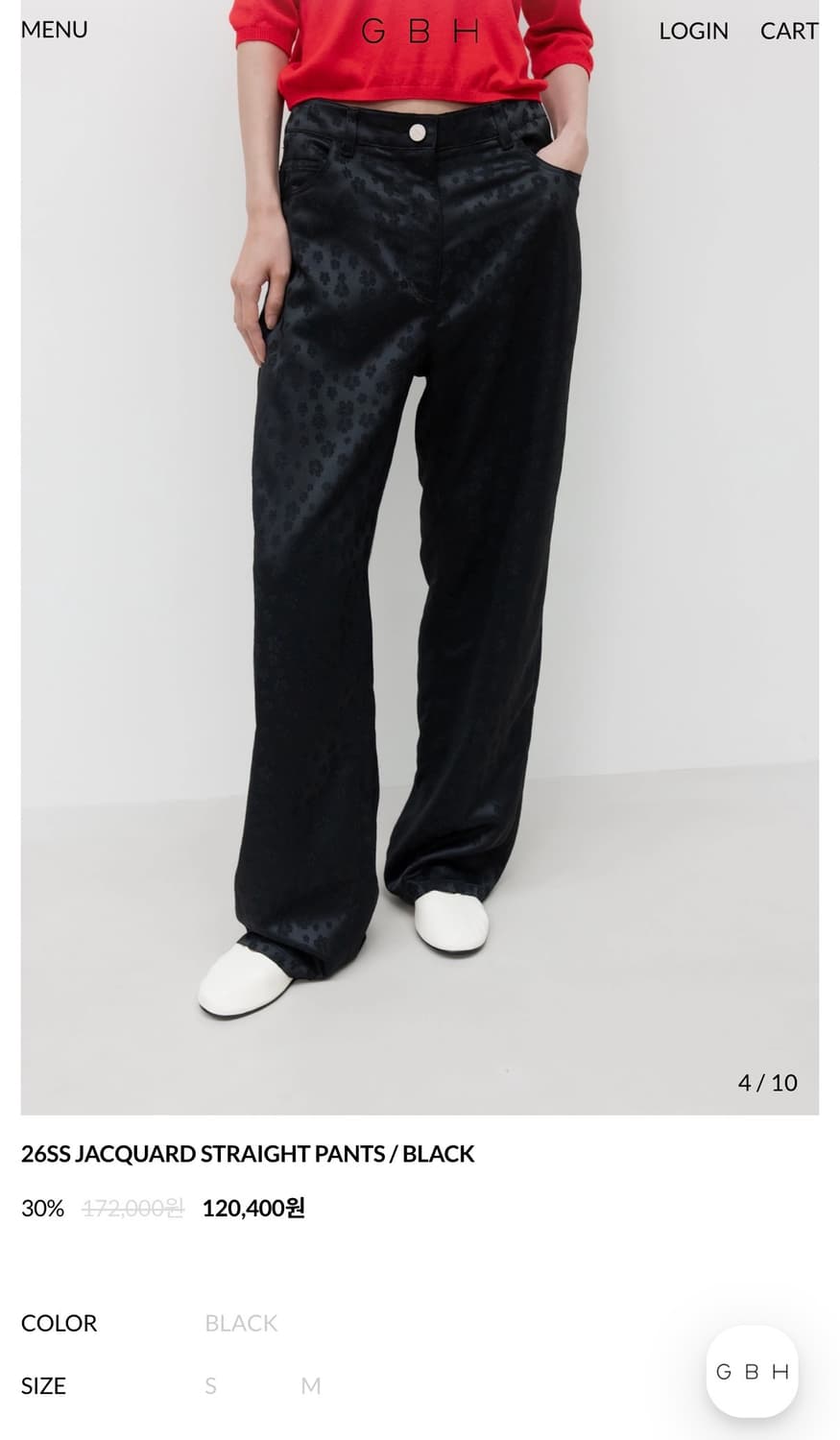 GBH 어패럴 26SS JACQUARD STRAIGHT PANTS 상품이미지2