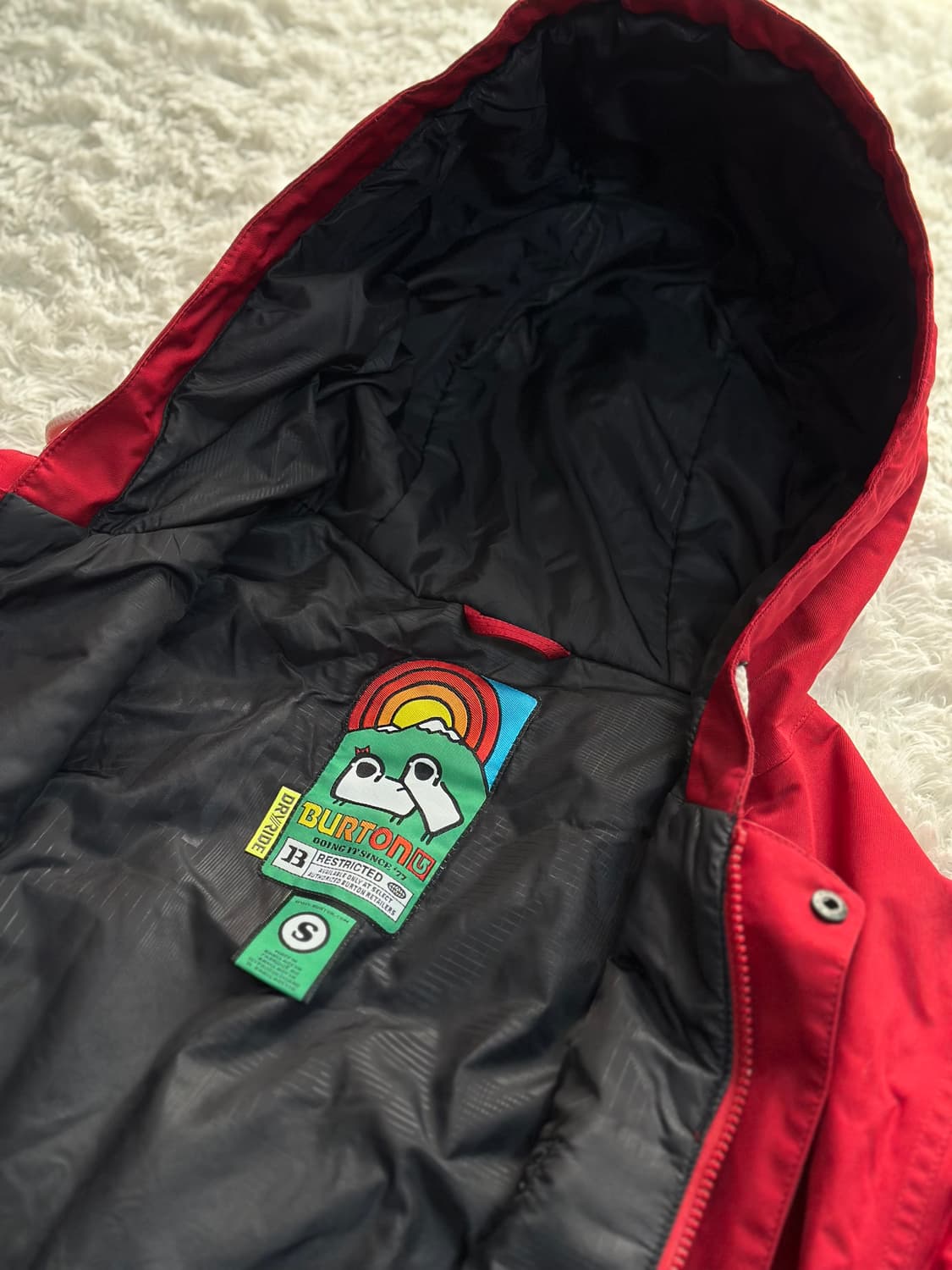 Burton 버튼 빨간색 후드 점퍼 S/M 상품이미지6