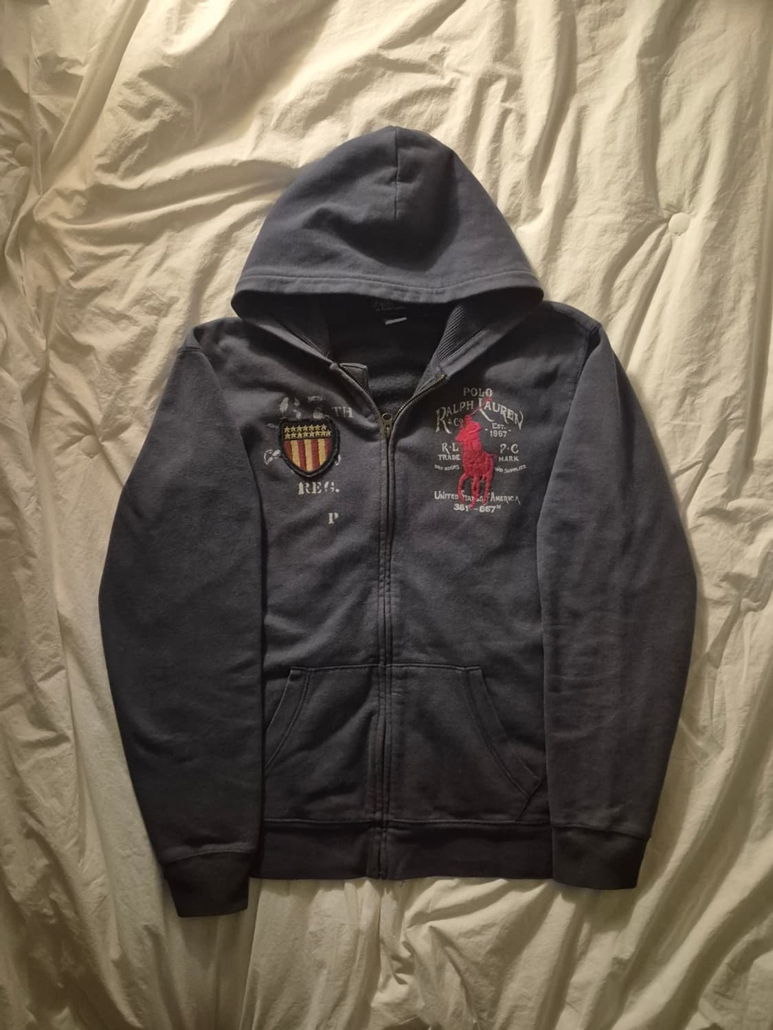 폴로 빅포니 성조기 후드집업 상품이미지1