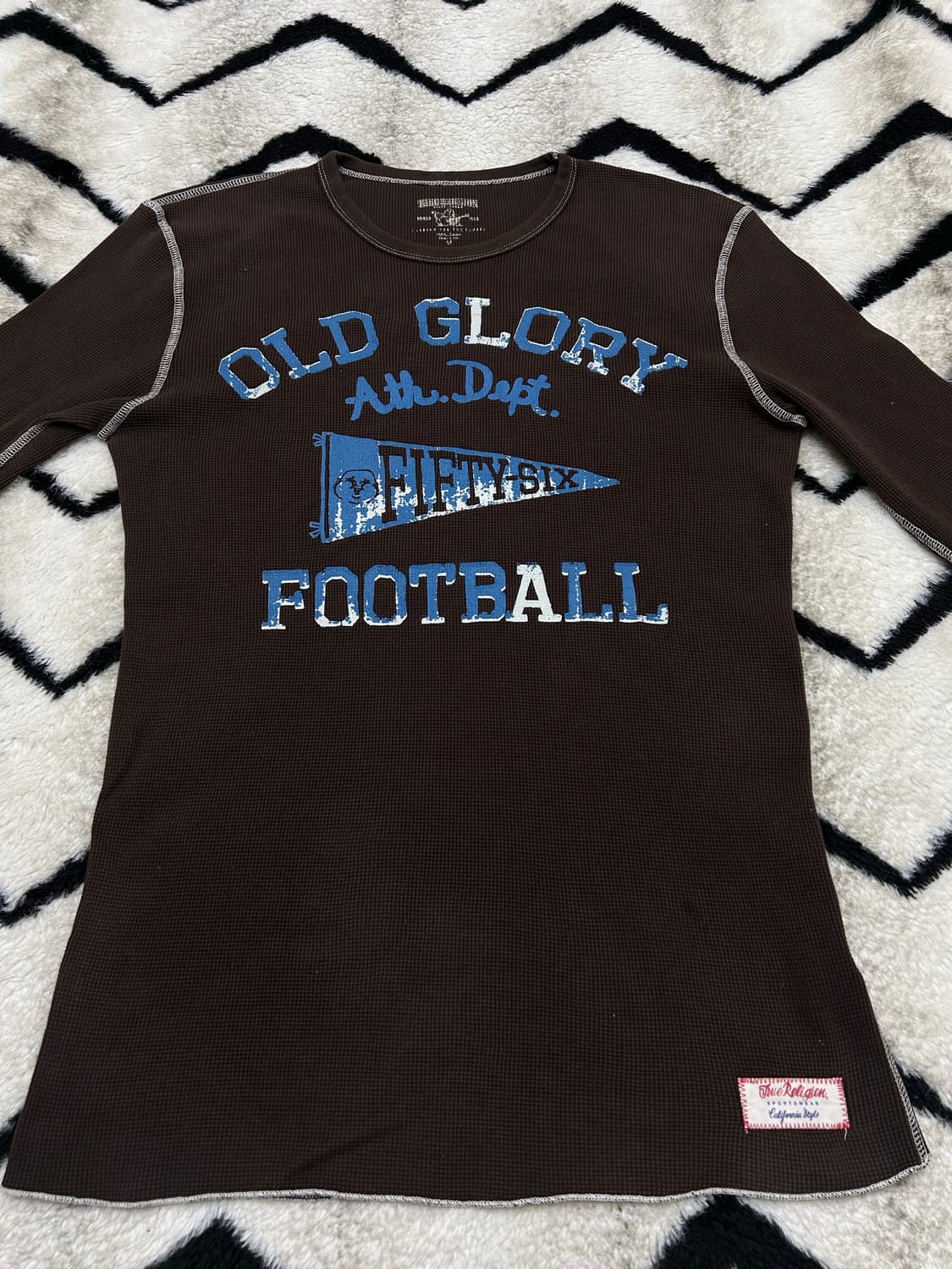 [M]트루릴리전 올드 글로리 와플 롱슬리브/브라운 상품이미지4