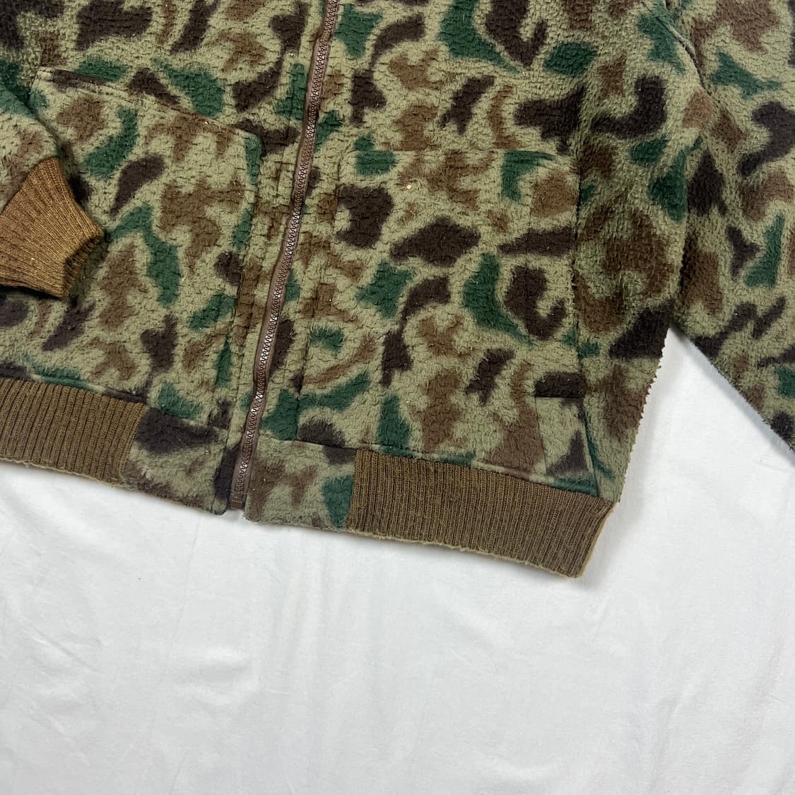 90’s 울리치 woolrich 카모 플리스 집업 자켓 상품이미지5