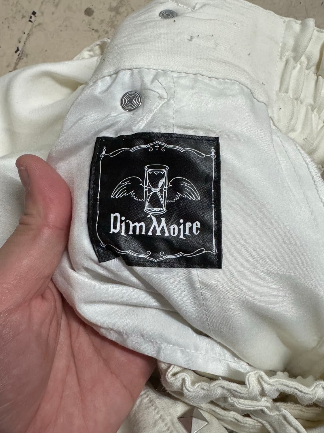 Dim Morie 버클 벨트 화이트 팬츠  상품이미지4