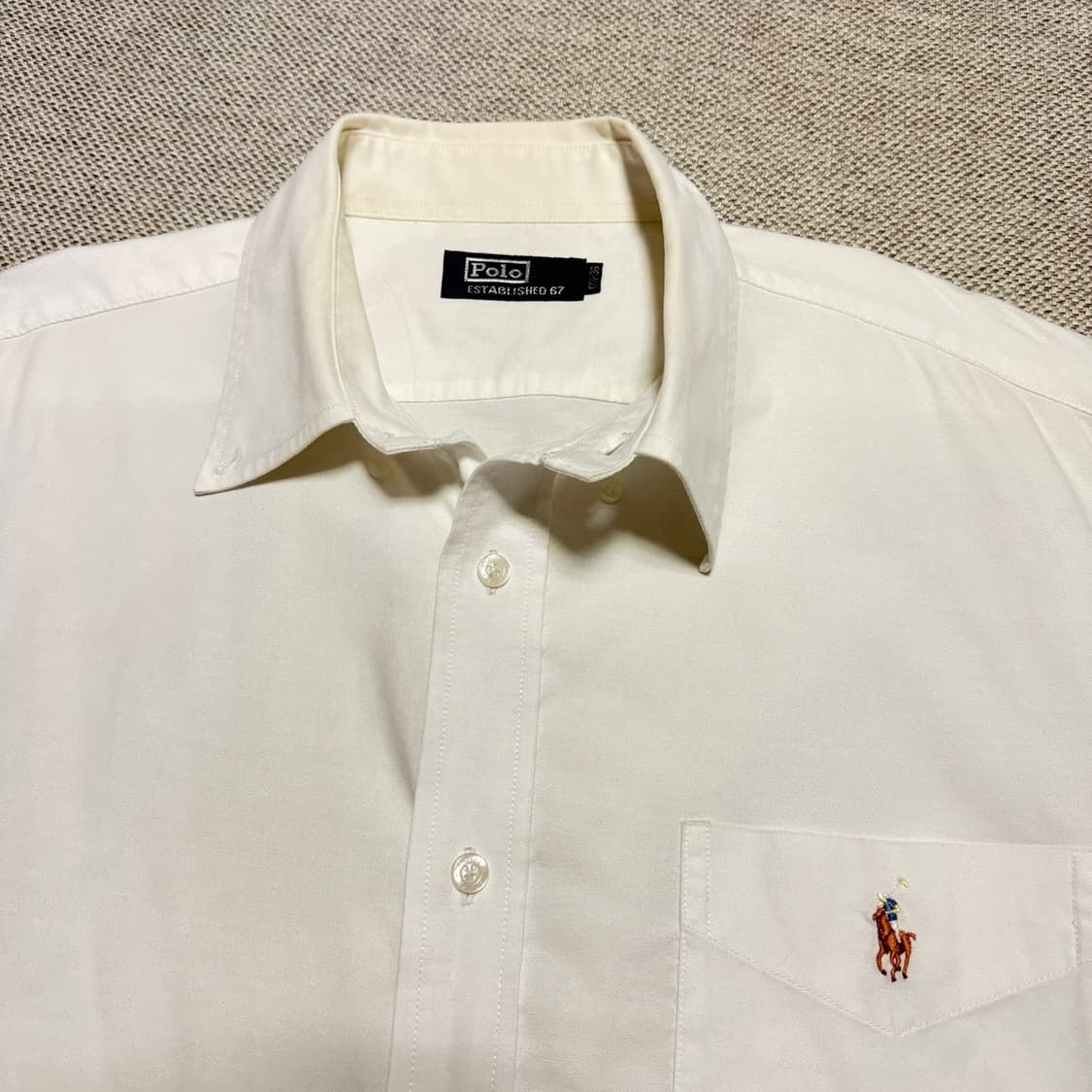 폴로 랄프로렌 화이트 옥스포드 셔츠 상품이미지2