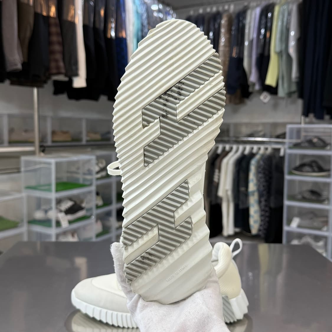 [리오브] 에르메스 바운싱 그레이 메쉬 스웨이드 스니커즈 상품이미지3