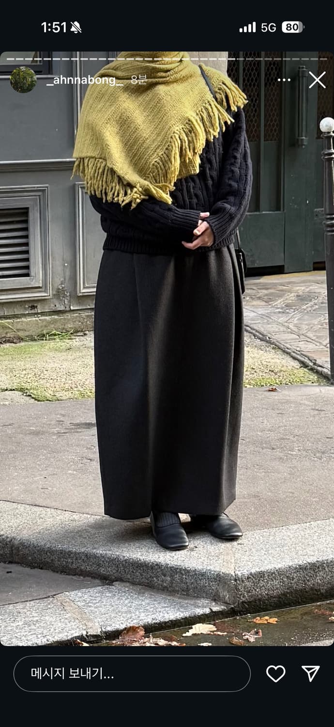 새)에토스 CLASSIC TUCKED SKIRT(차콜) 상품이미지1