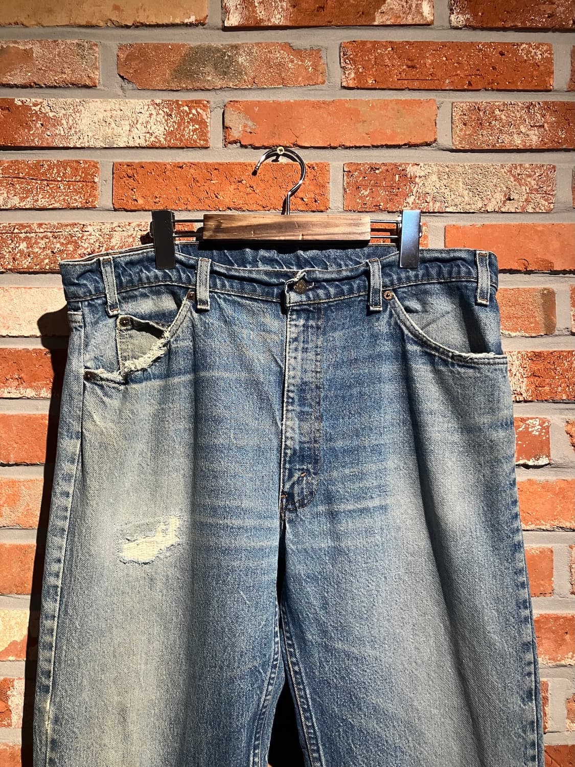 80s USA 빈티지 리바이스 505 데님 팬츠 상품이미지3