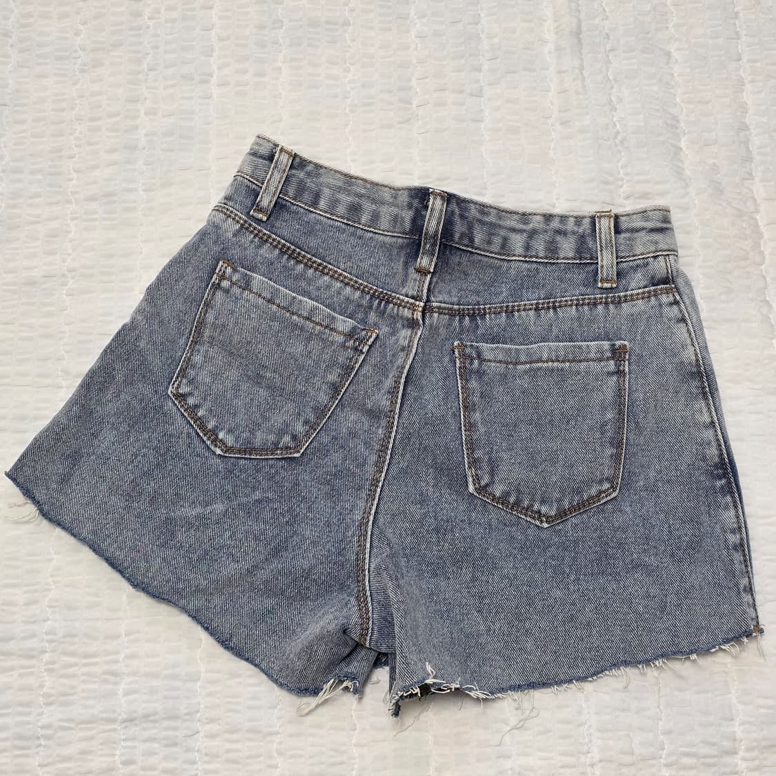 빈티지 앞버튼 데님 미니페이크청치마바지 상품이미지3