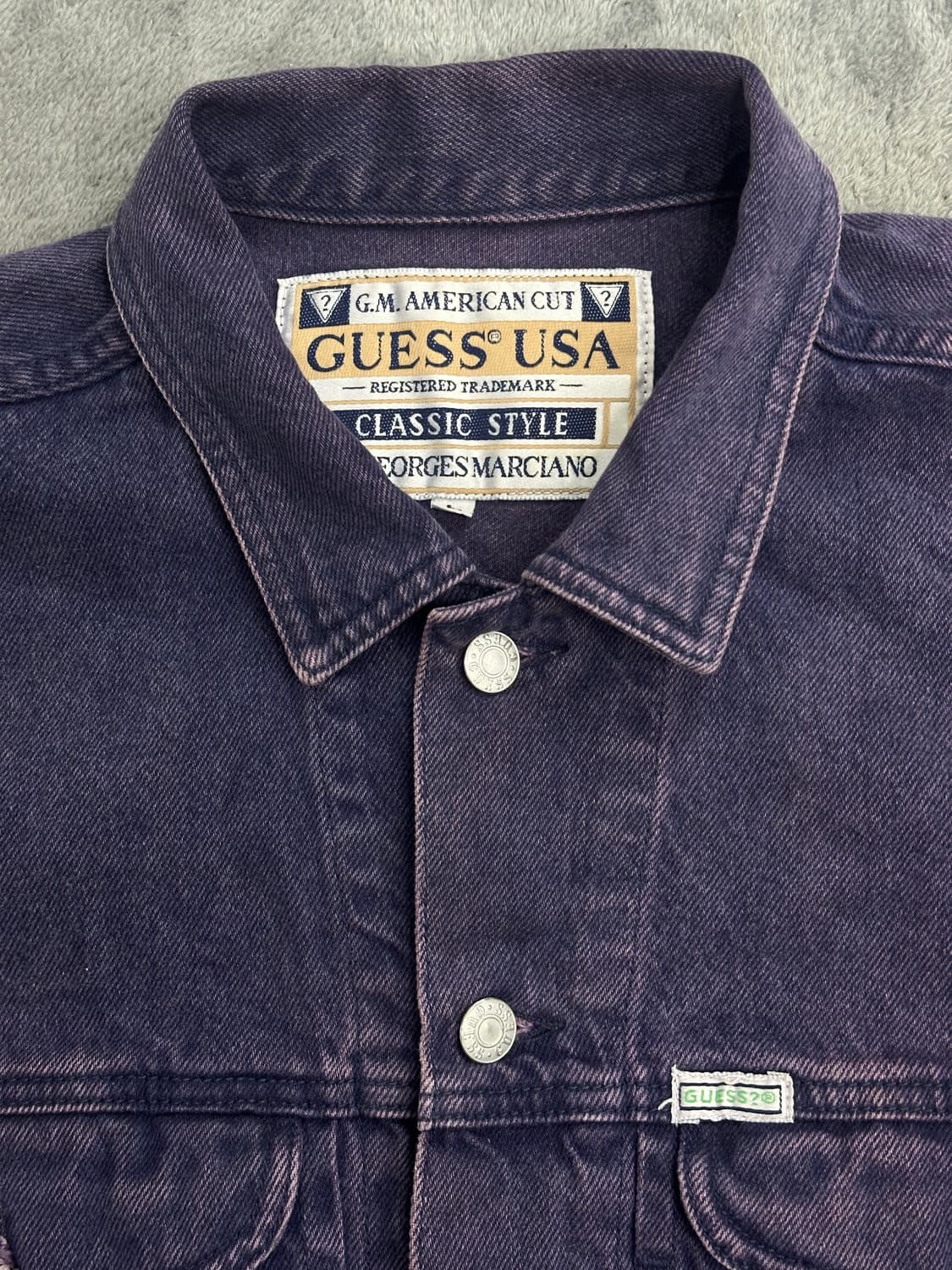 90s GUESS by Georges Marciano 데님 자켓 L 상품이미지4