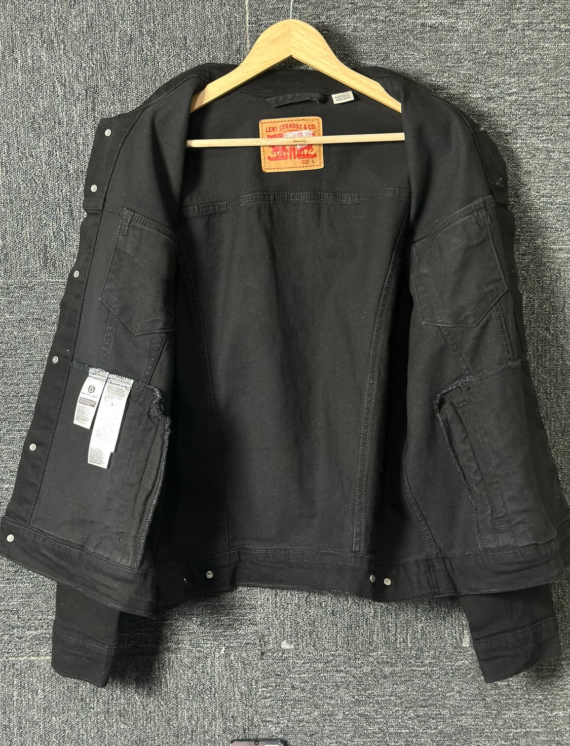 리바이스 블랙 데님 자켓 L 상품이미지3