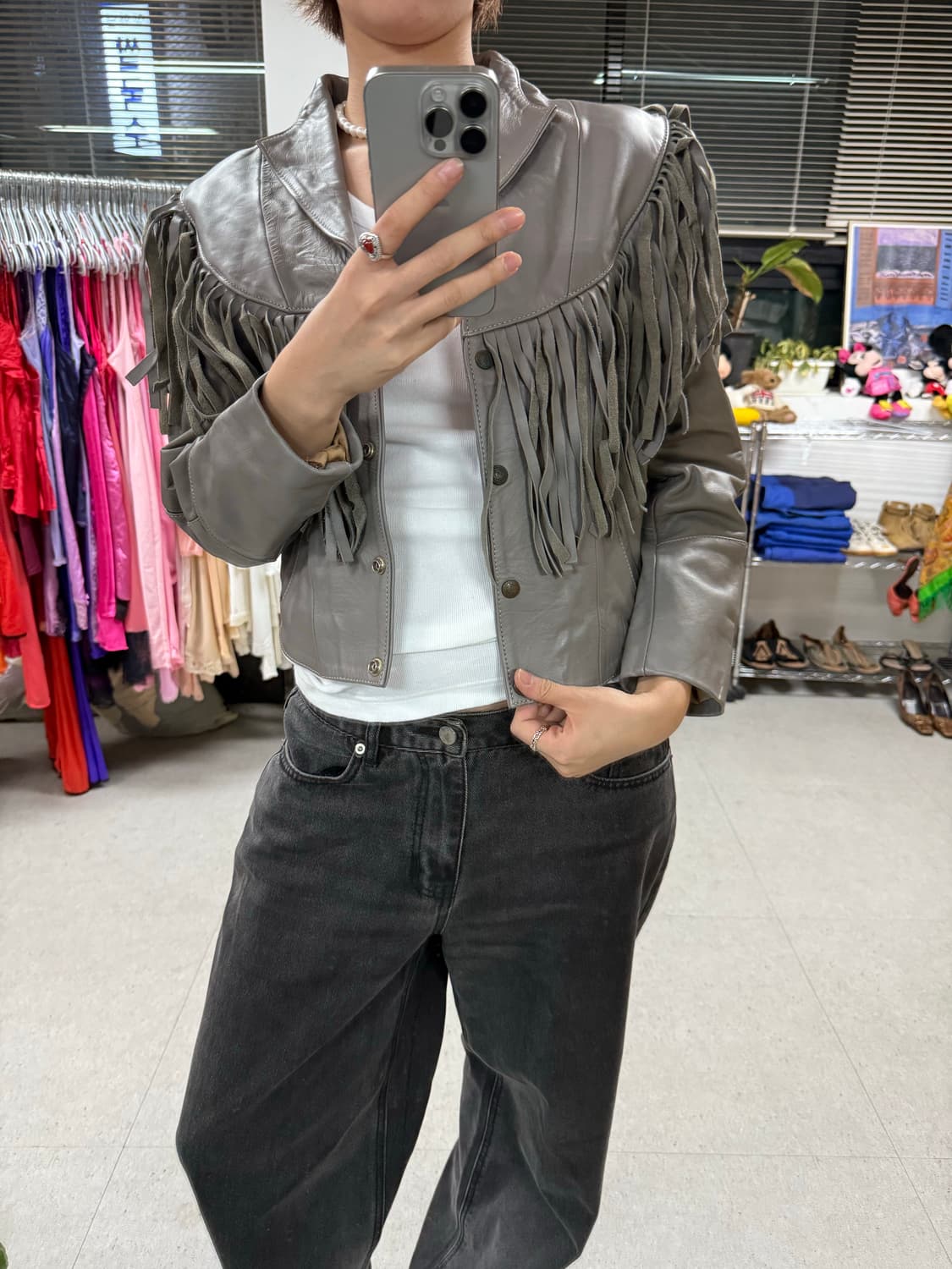 Mexico fringe jacket 프린지 가죽 자켓 상품이미지9