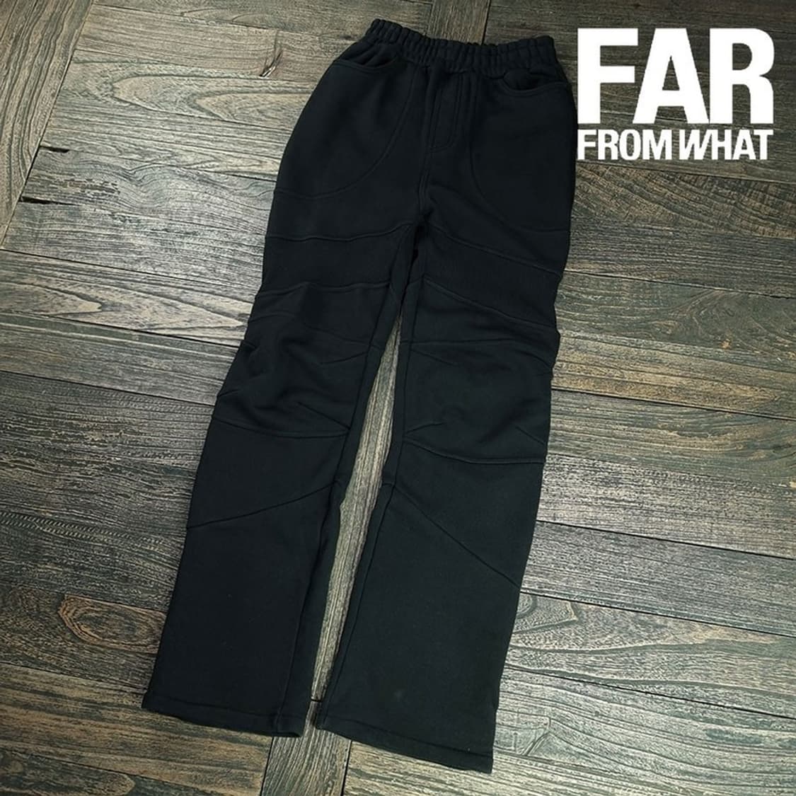 [파아카이브 파프롬왓] 바이커 스웻 팬츠 블랙 M19741 상품이미지1