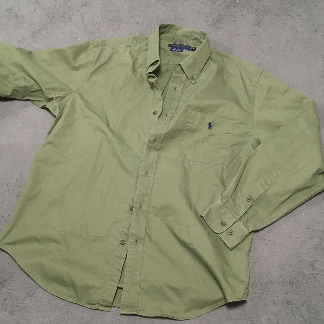 폴로 솔리드 카키 남방 셔츠 상품이미지2