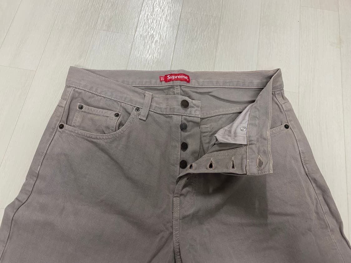 supreme 슈프림 regular jean (size 32) 상품이미지4