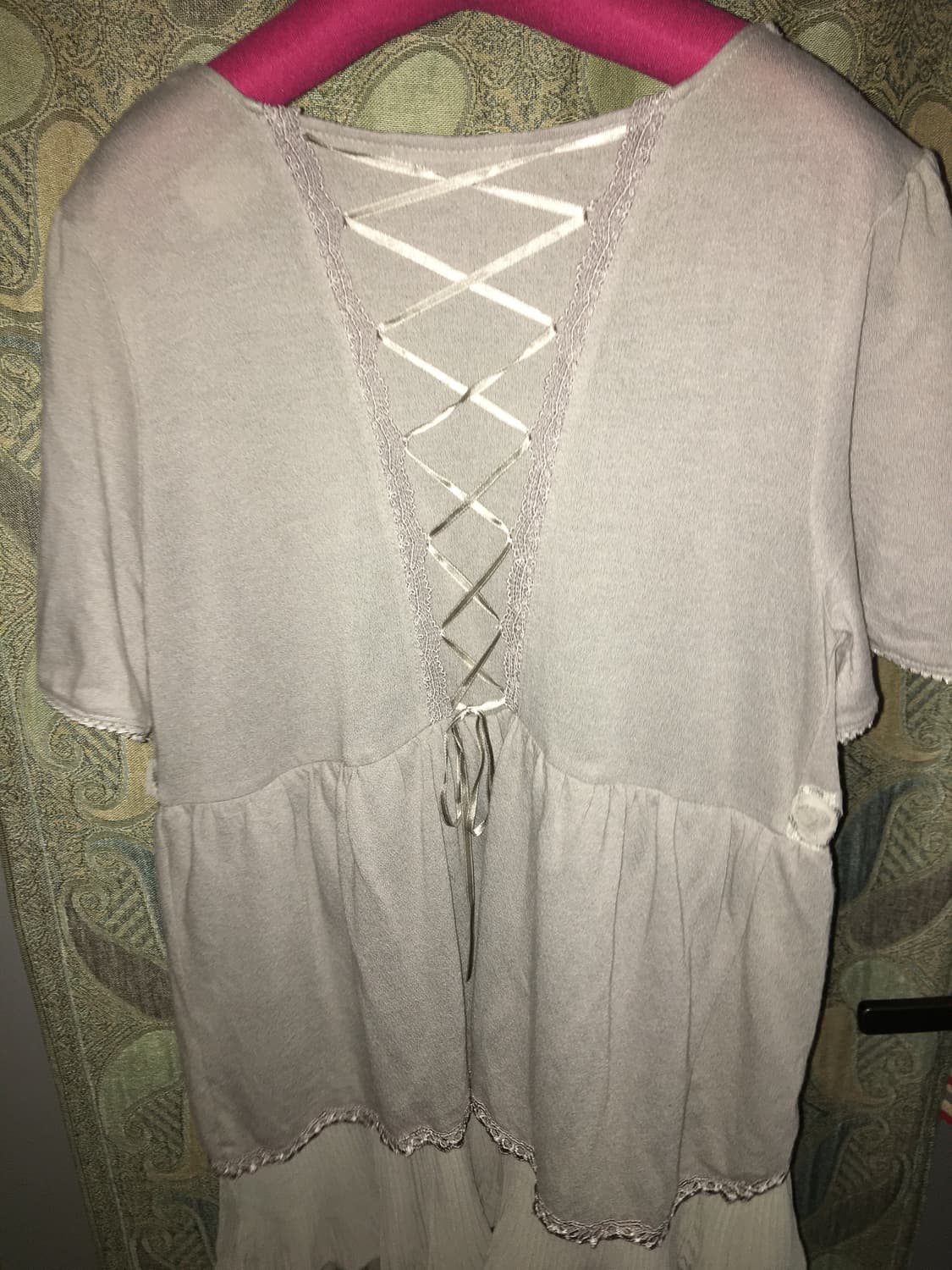 Axes femme rose frill long cardigan 상품이미지3