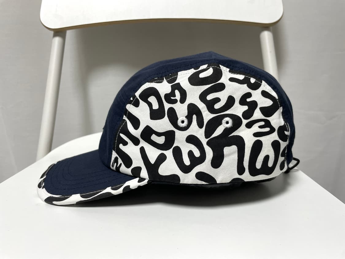 (1회 착용) 위캔더스 스트링 패턴 캠프캡 모자 _ 네이비 상품이미지3