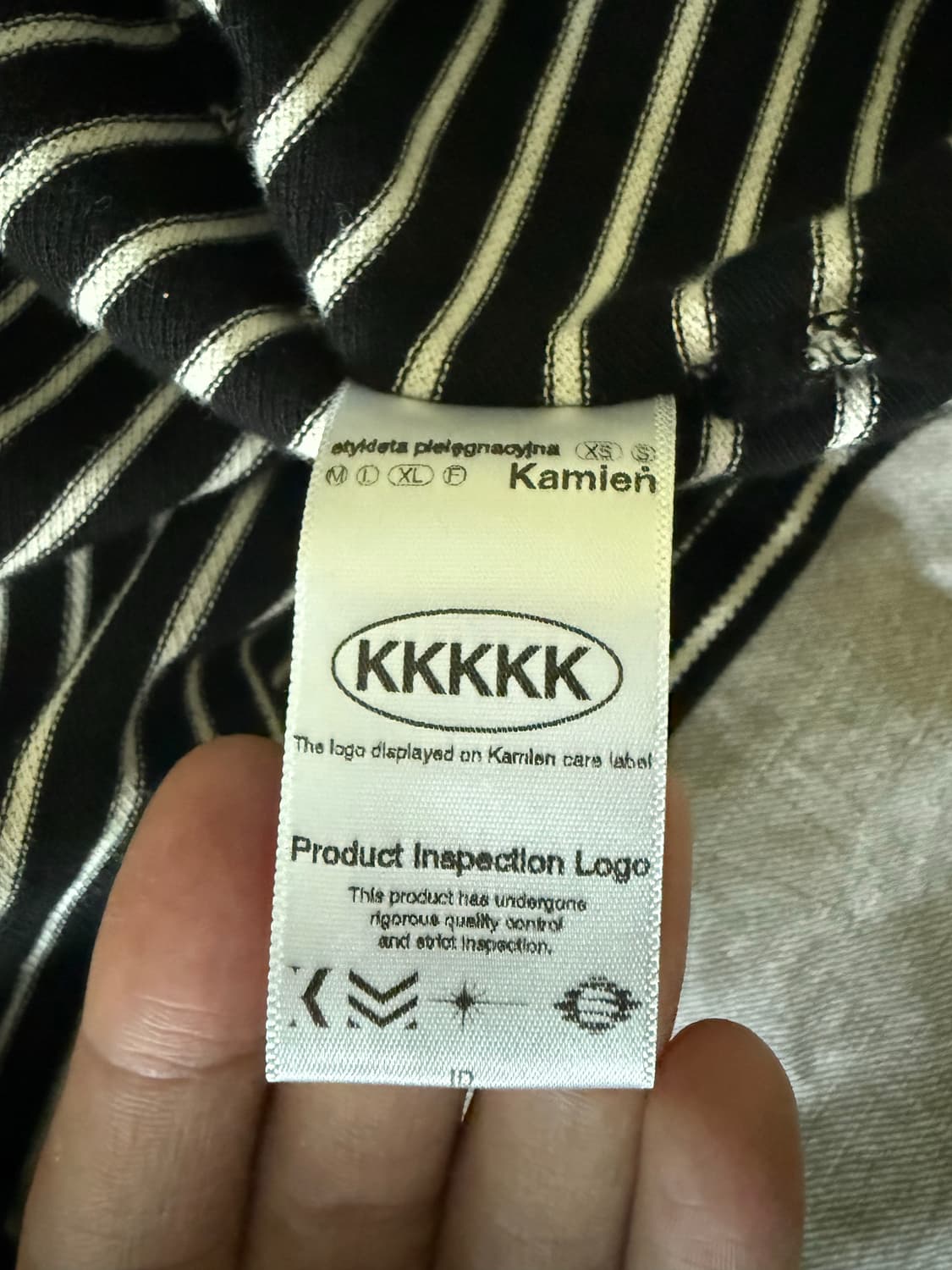 카미엔 스트라이프 폴로 블랙 상품이미지4