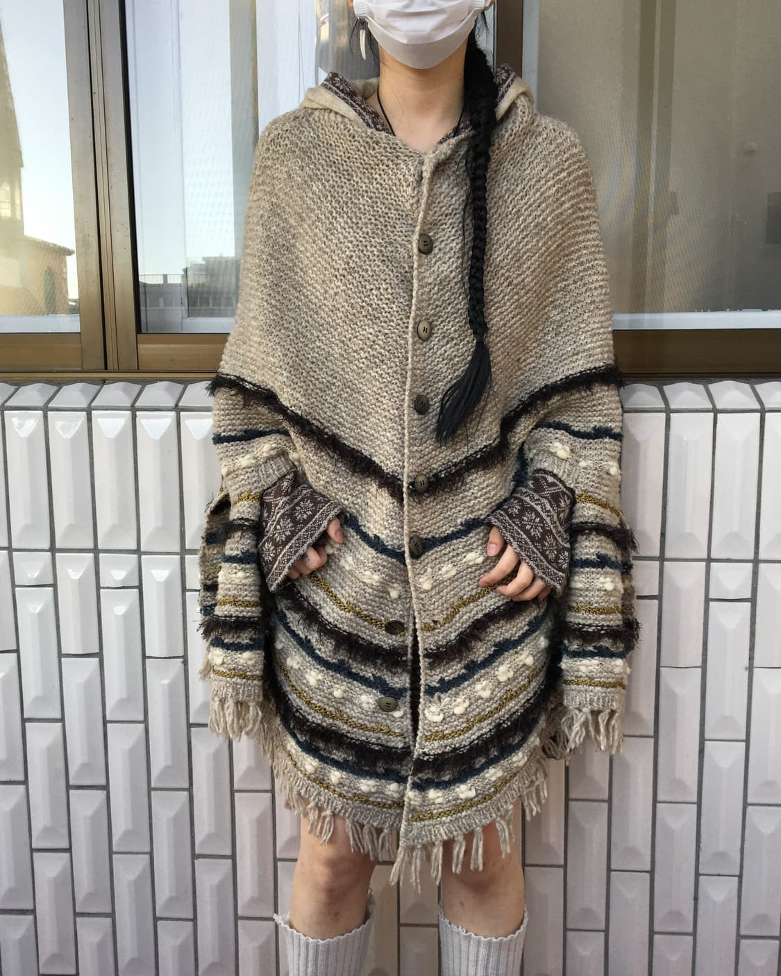 Nomadic mood knit cape 상품이미지8