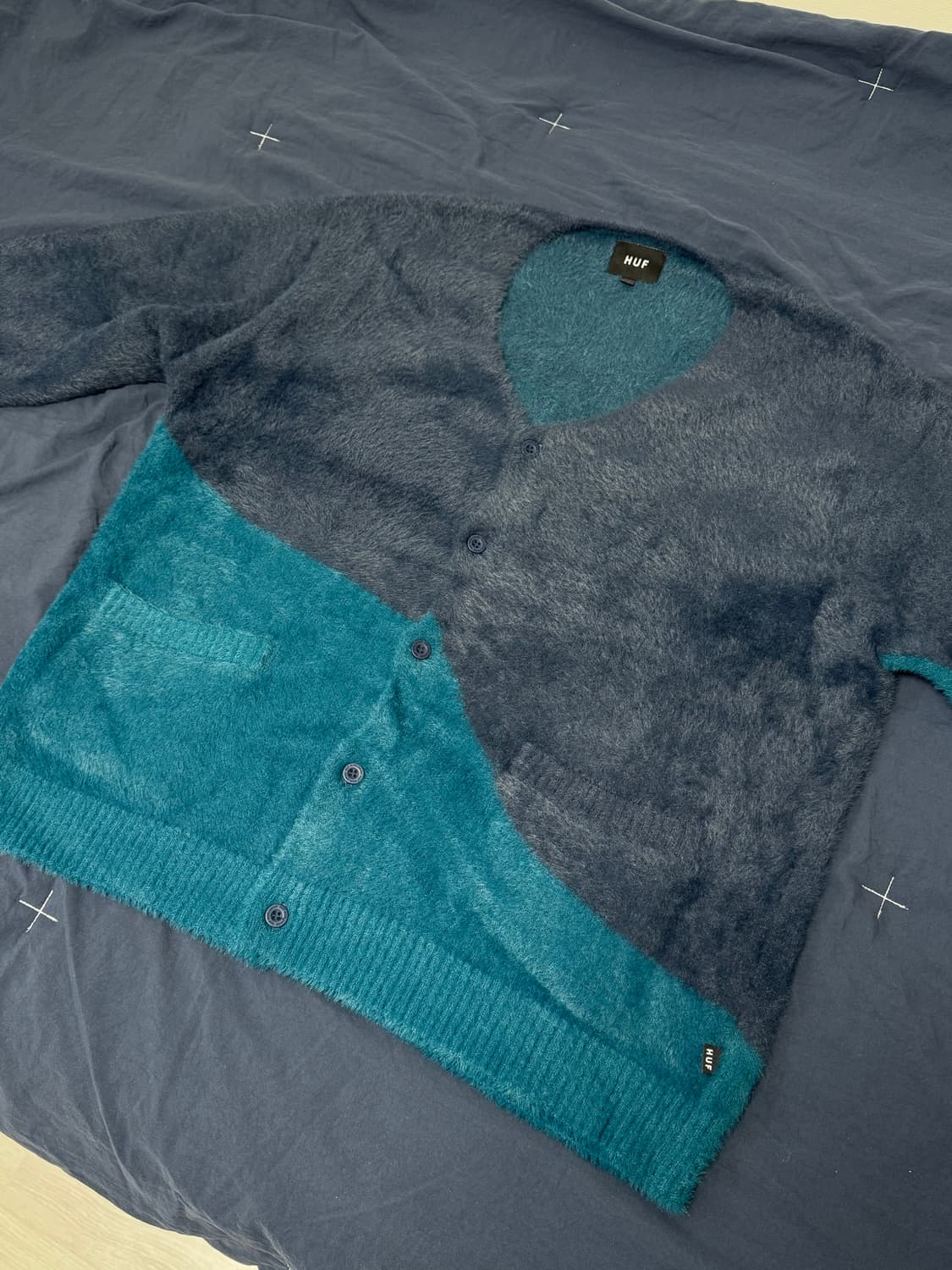 허프 머지드 블루 나이트 가디건 상품이미지3
