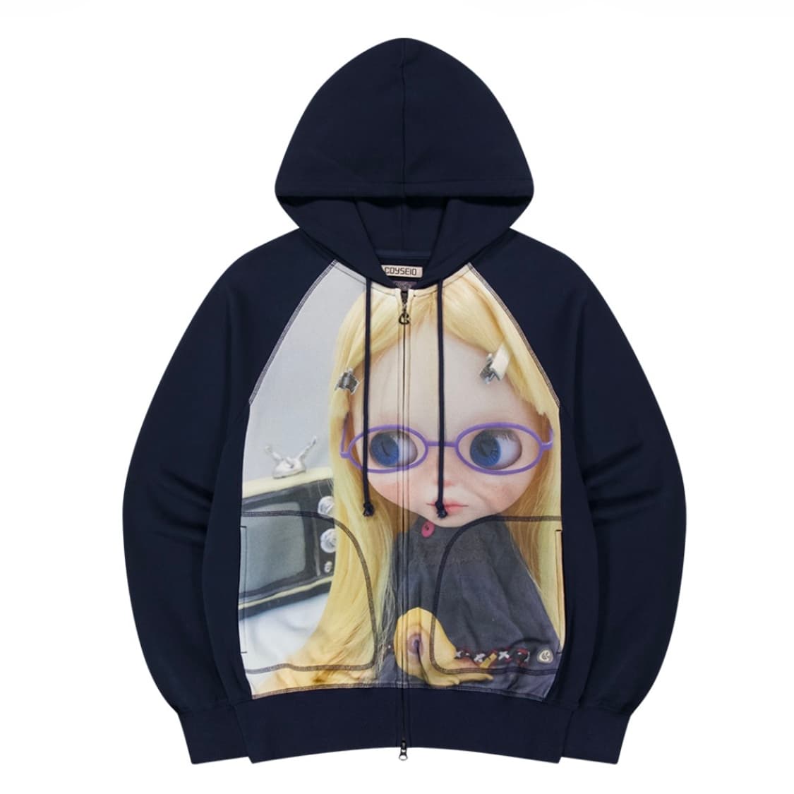 코이세이오 coyseio 브라이스 후드집업 네이비 새상품 상품이미지1