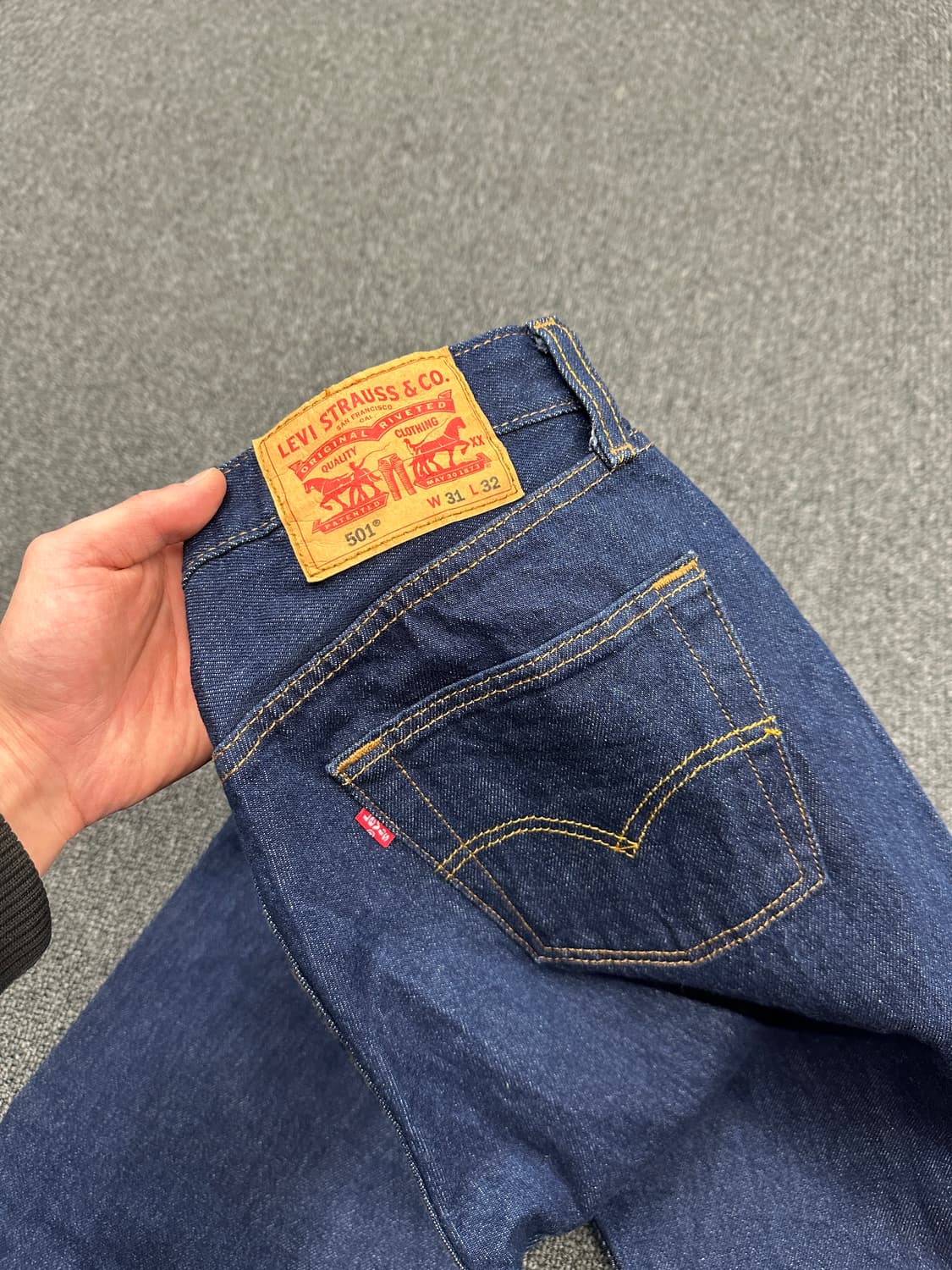 31/32) 리바이스 501 진청 데님팬츠 상품이미지2