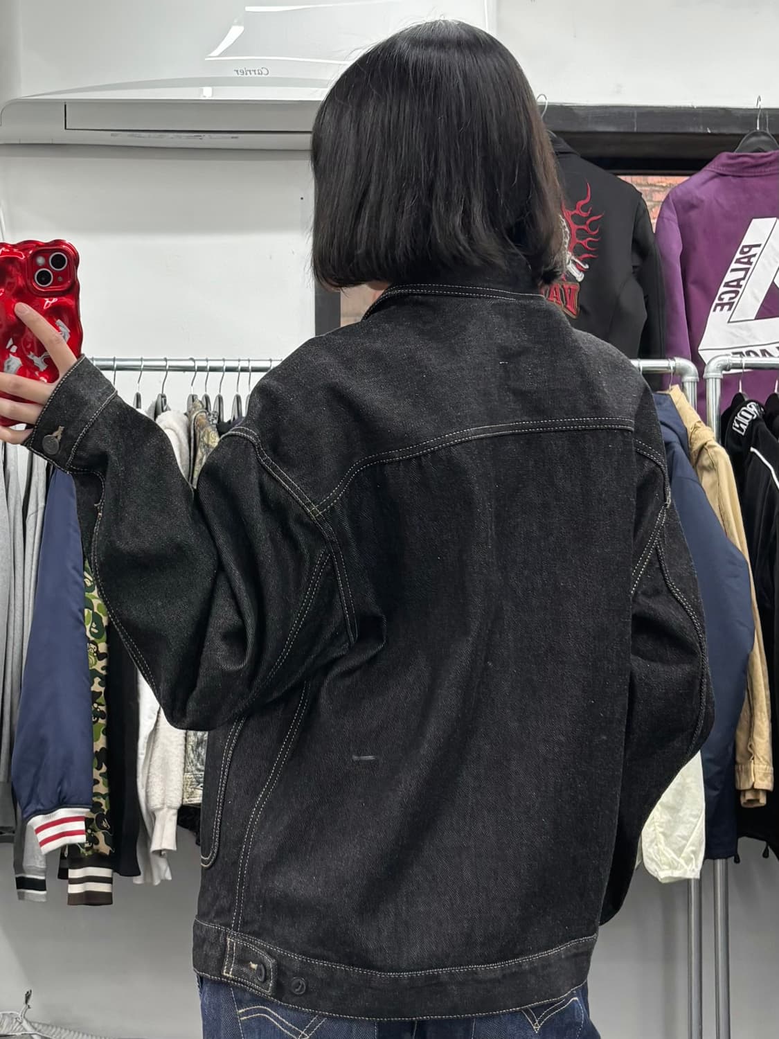 LEE 리 블랙 데님자켓 상품이미지5