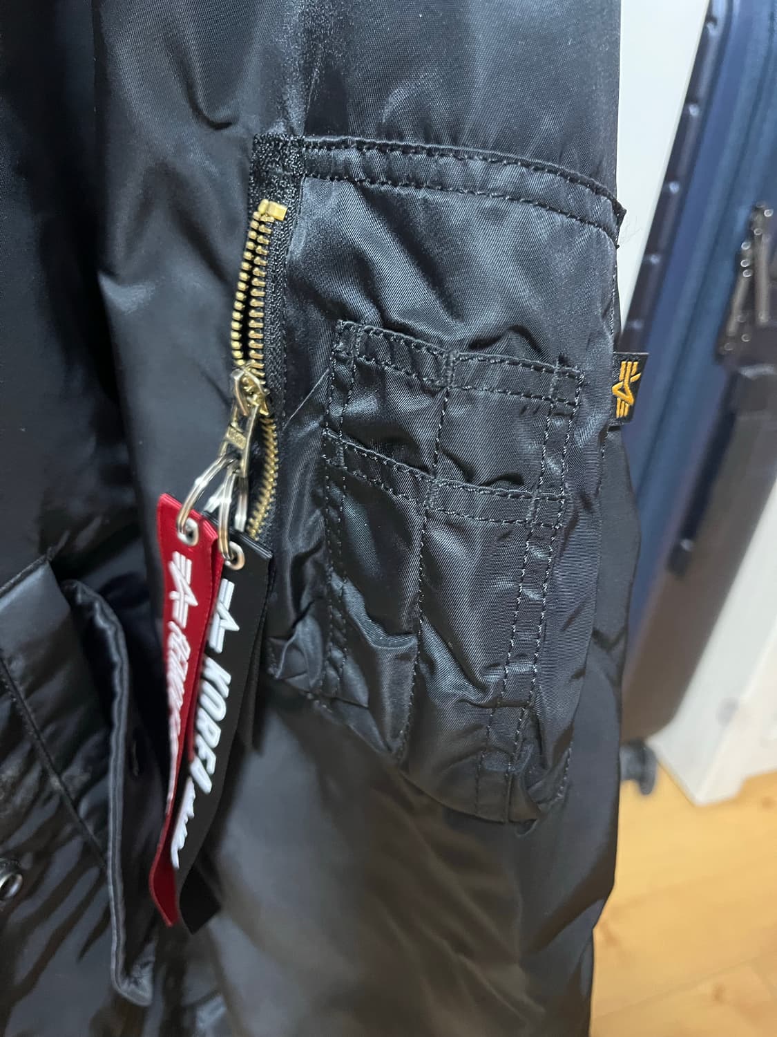 알파인더스트리 L-2B 루즈핏 블랙 XL(110) 상품이미지4