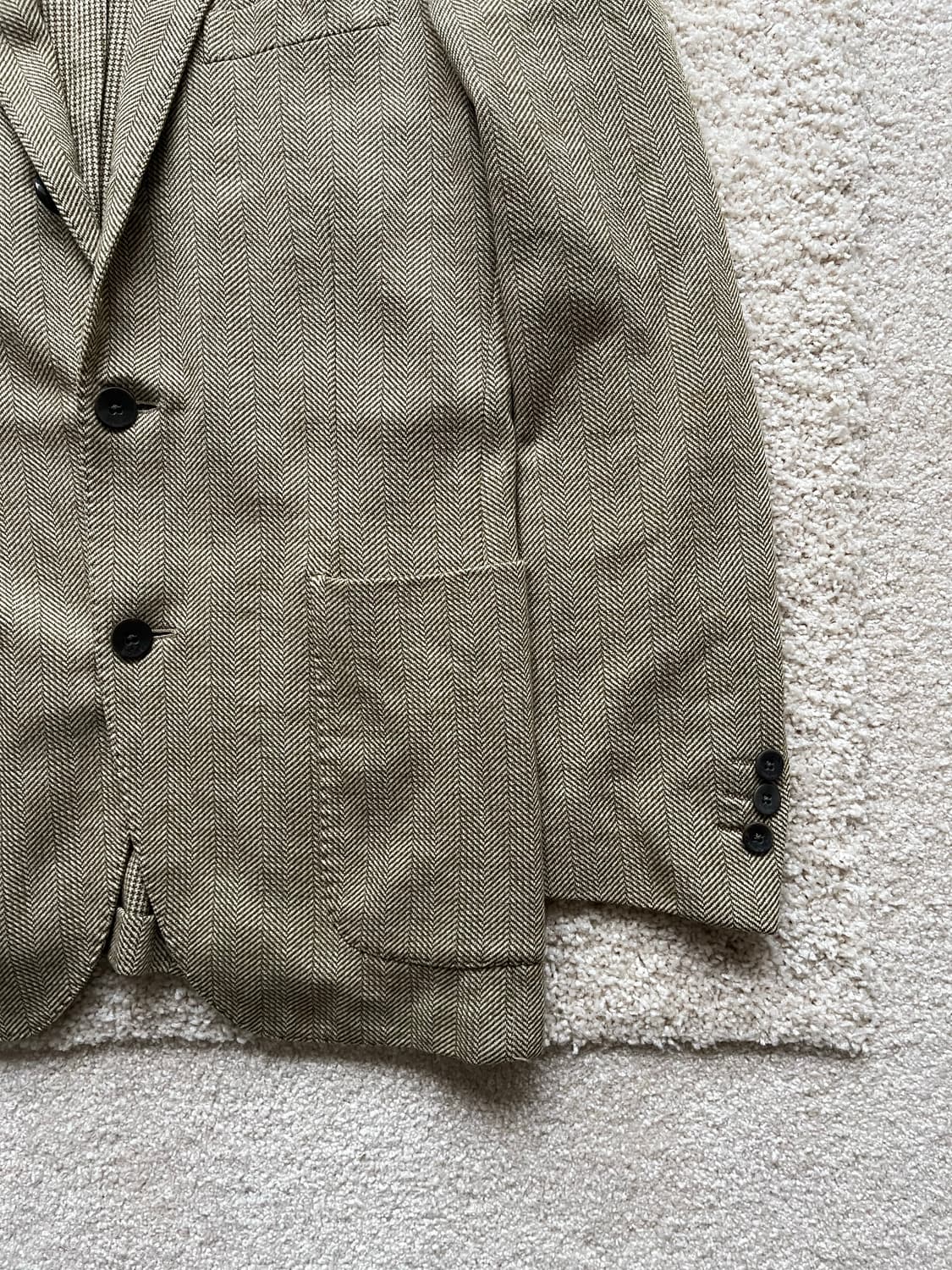 볼리올리 헤링본 테일러드 자켓 (100-103) 상품이미지4