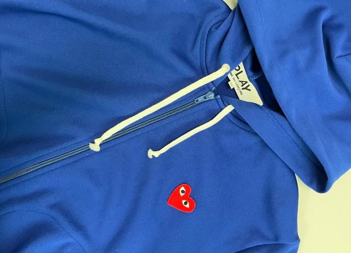 꼼데가르송 후드집업 블루 M 상품이미지2