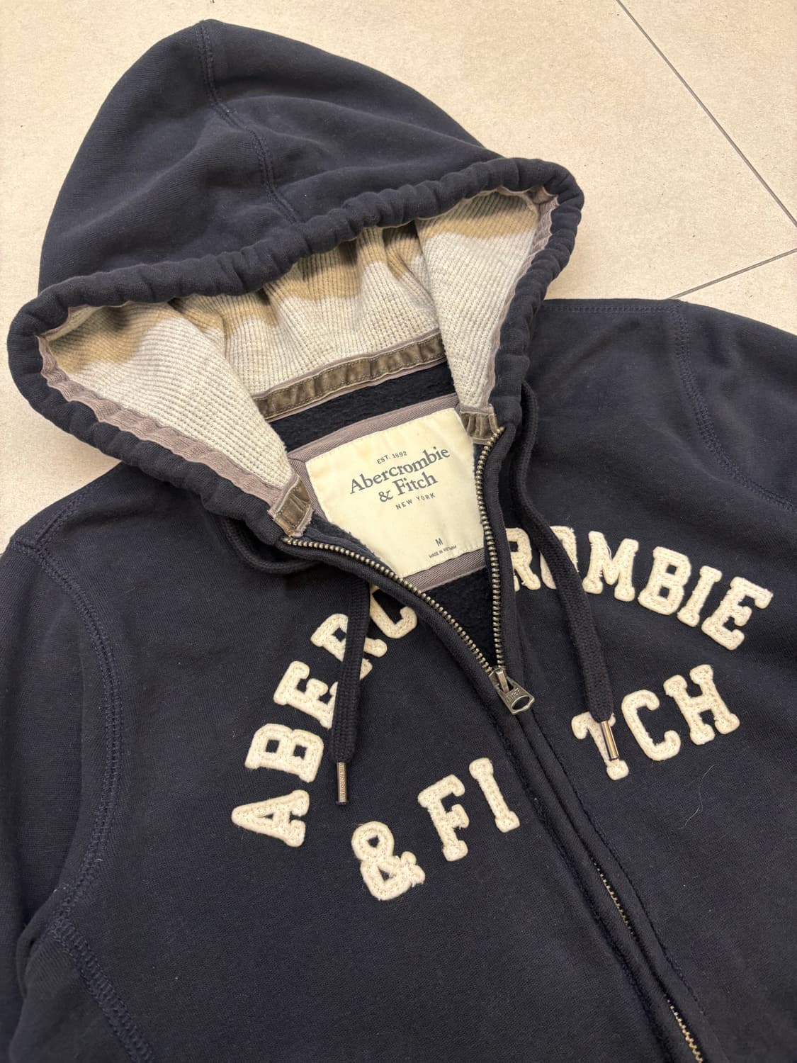 아베크롬비 피치 후드집업 블랙 상품이미지5