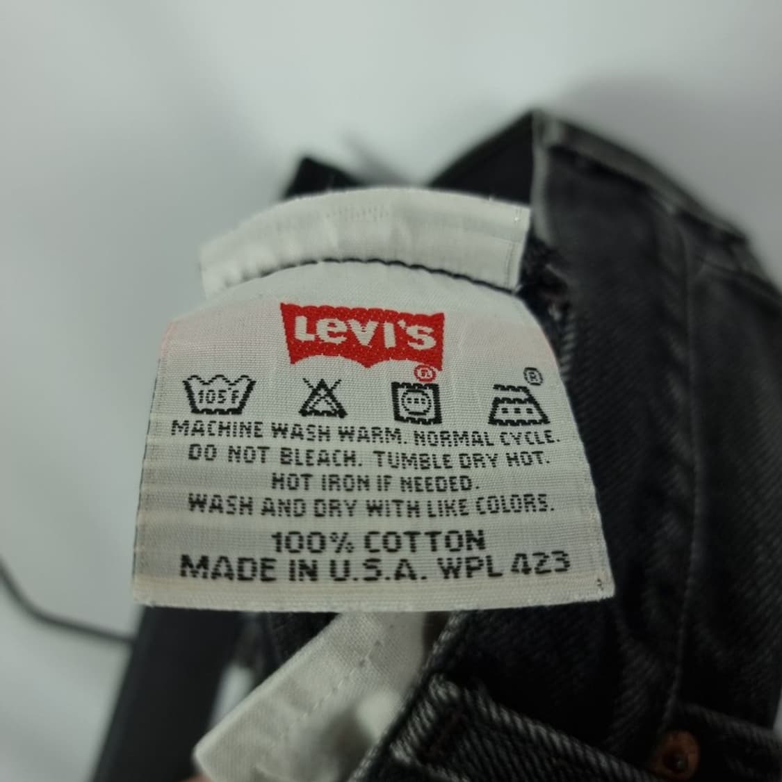 [리바이스] USA 90'S 501 스트레이트 흑청 데님팬츠 M19842 상품이미지8