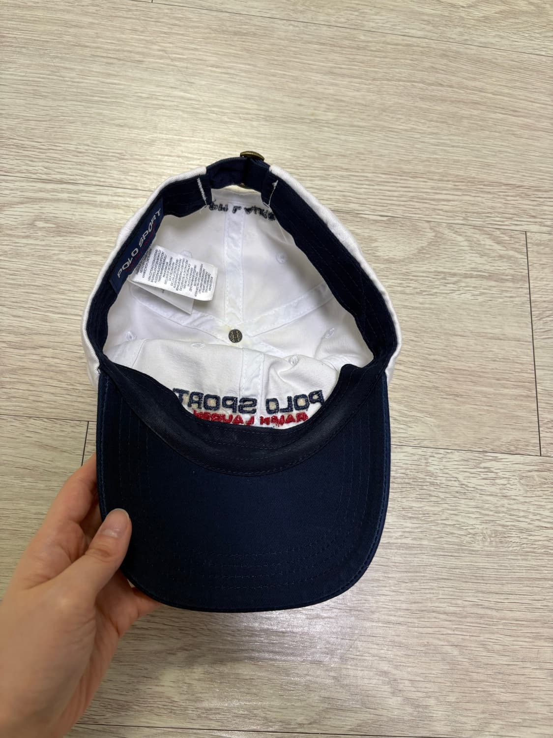 폴로스포츠 모자 화이트네이비 상품이미지3