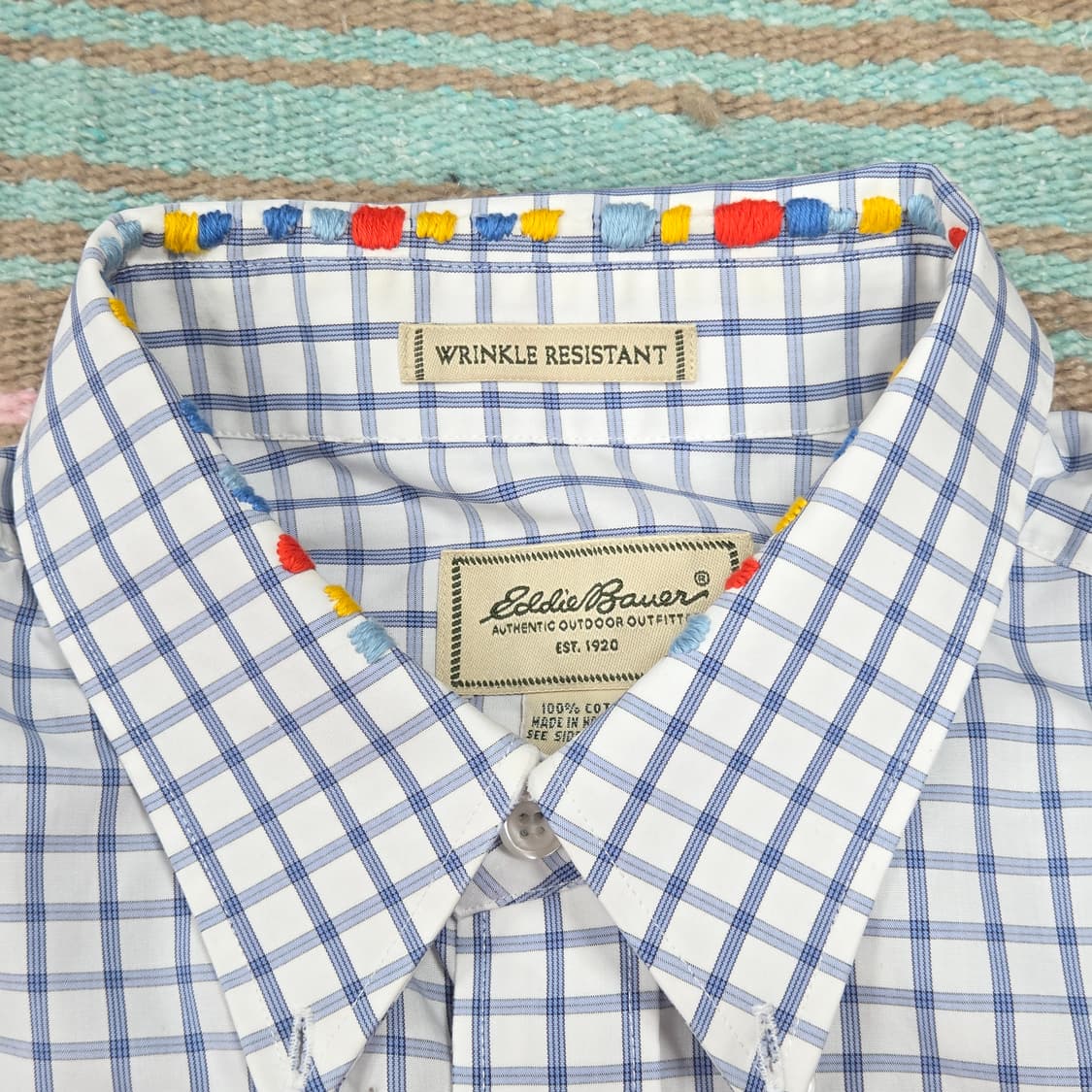 멀티컬러 스티치 체크셔츠 상품이미지5