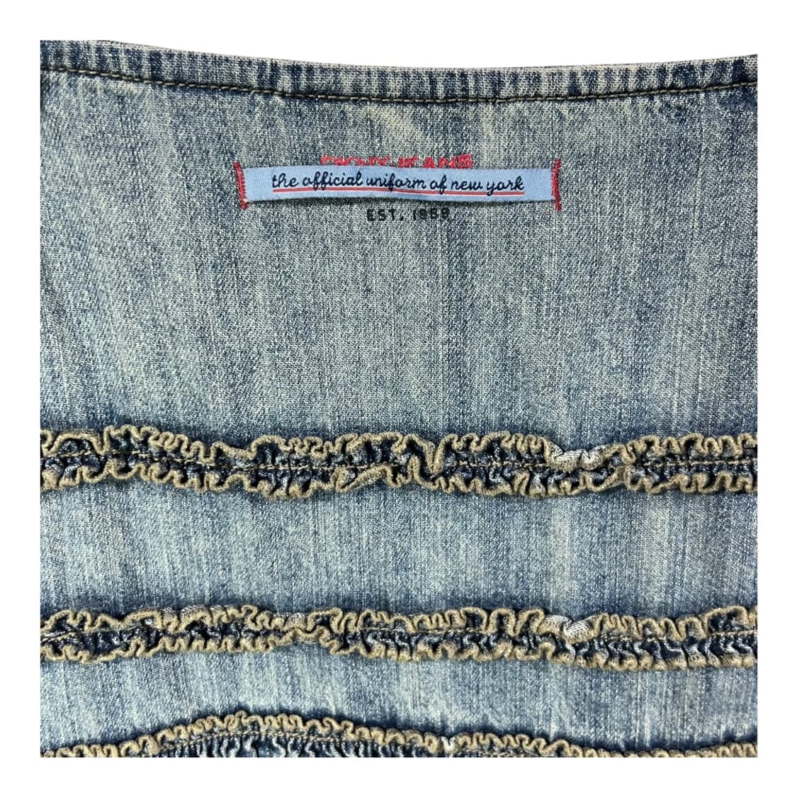 [DKNY JEANS] 디케이앤와이 러블리 프릴 데님 미니스커트 상품이미지5