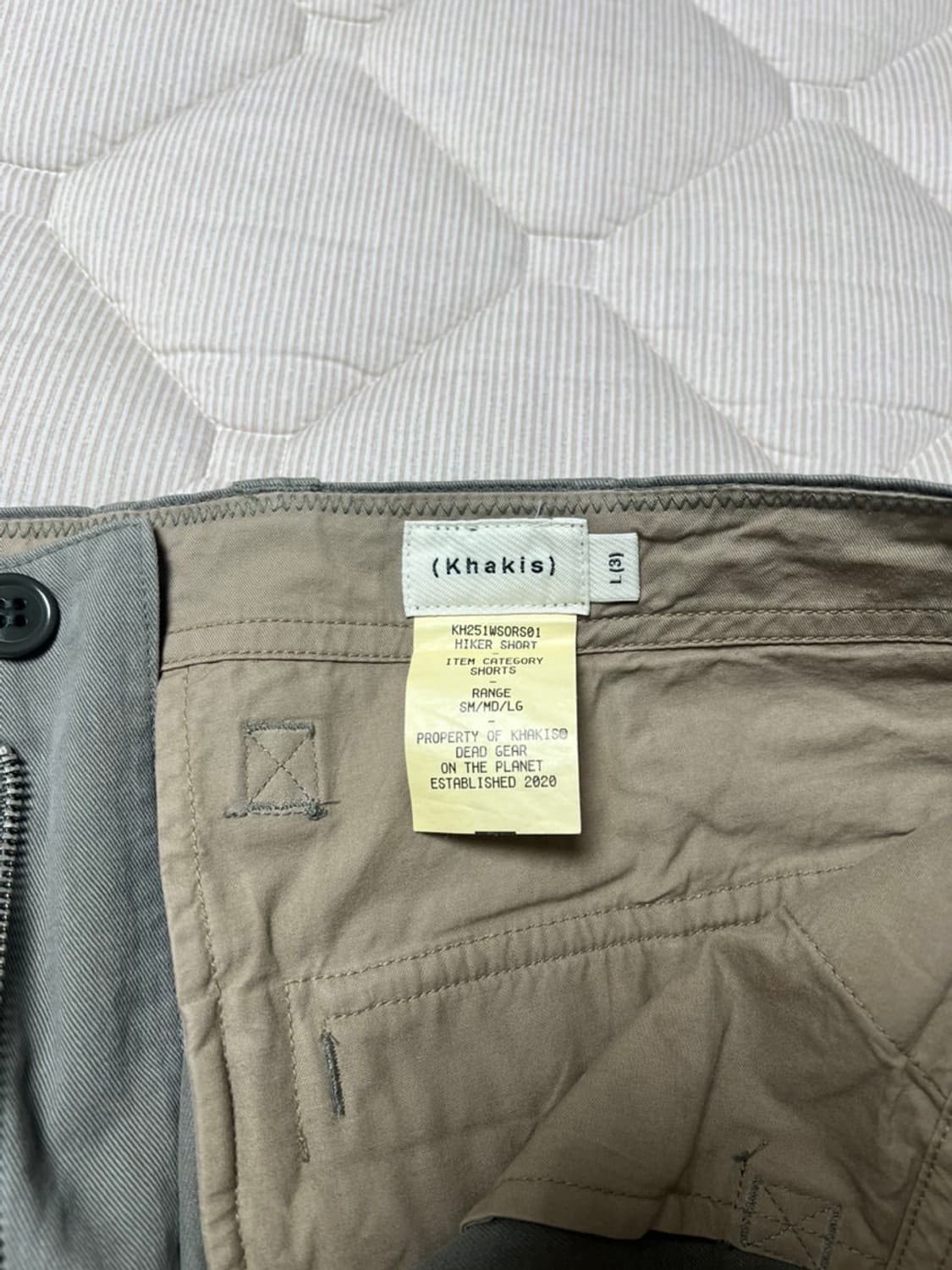 카키스 하이커 쇼츠(hiker shorts) 그레이 L 새제품 상품이미지4