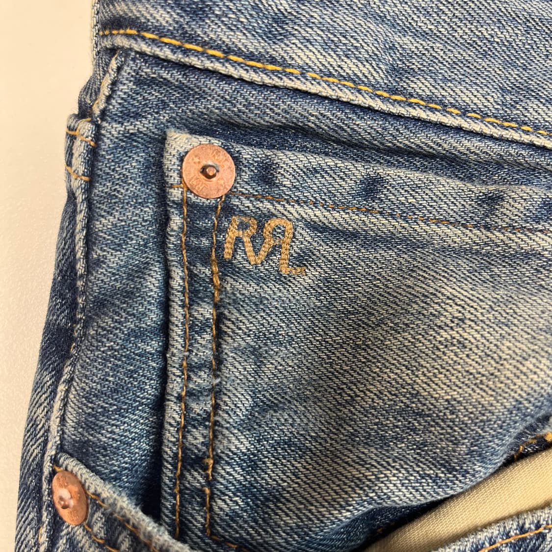 [30] RRL 리페어 10oz 하이보이핏 극미중고 상품이미지5